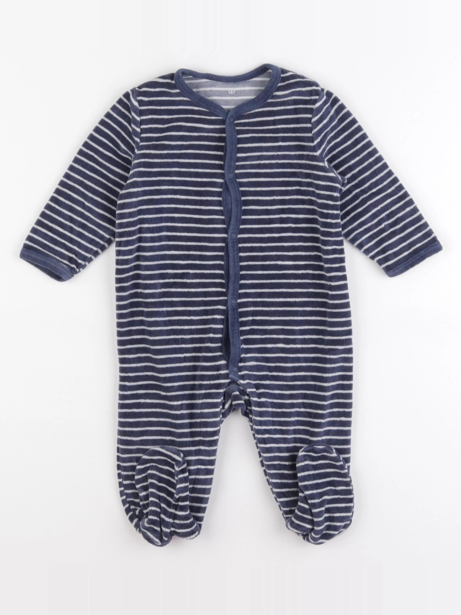 La Redoute - pyjama velours bleu - 6 mois