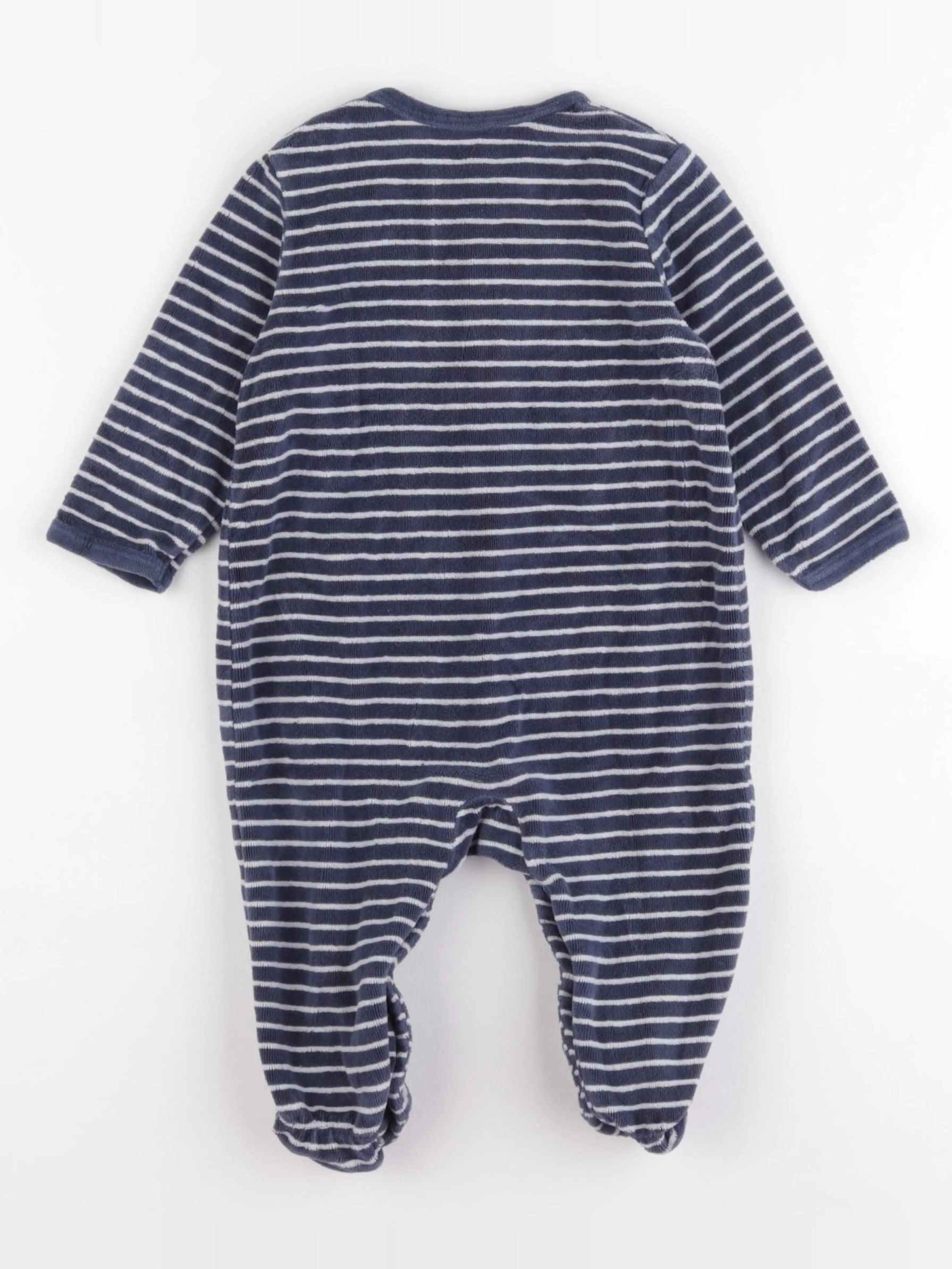 La Redoute - pyjama velours bleu - 6 mois