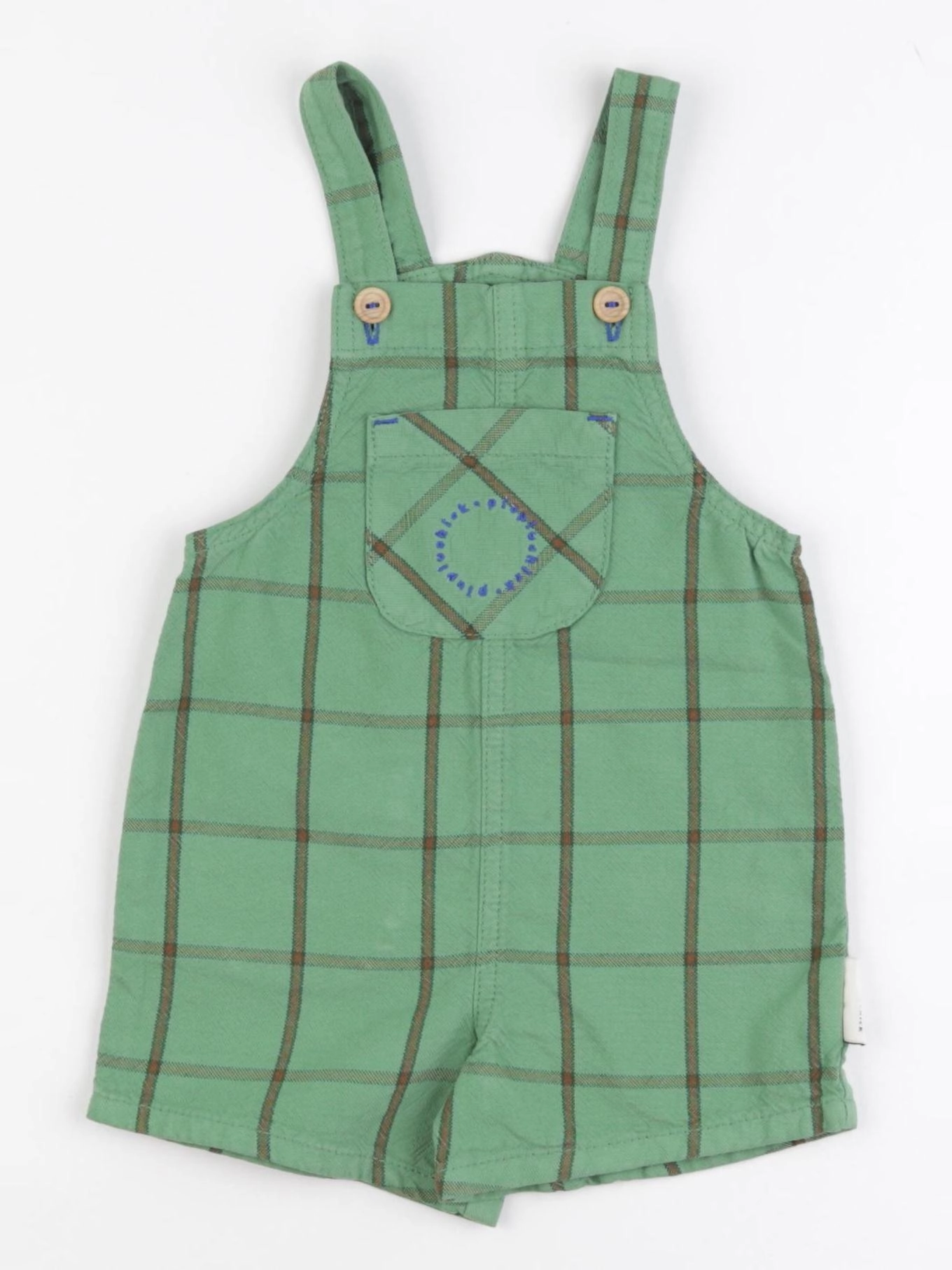 Piupiuchick - salopette vert - 12 mois