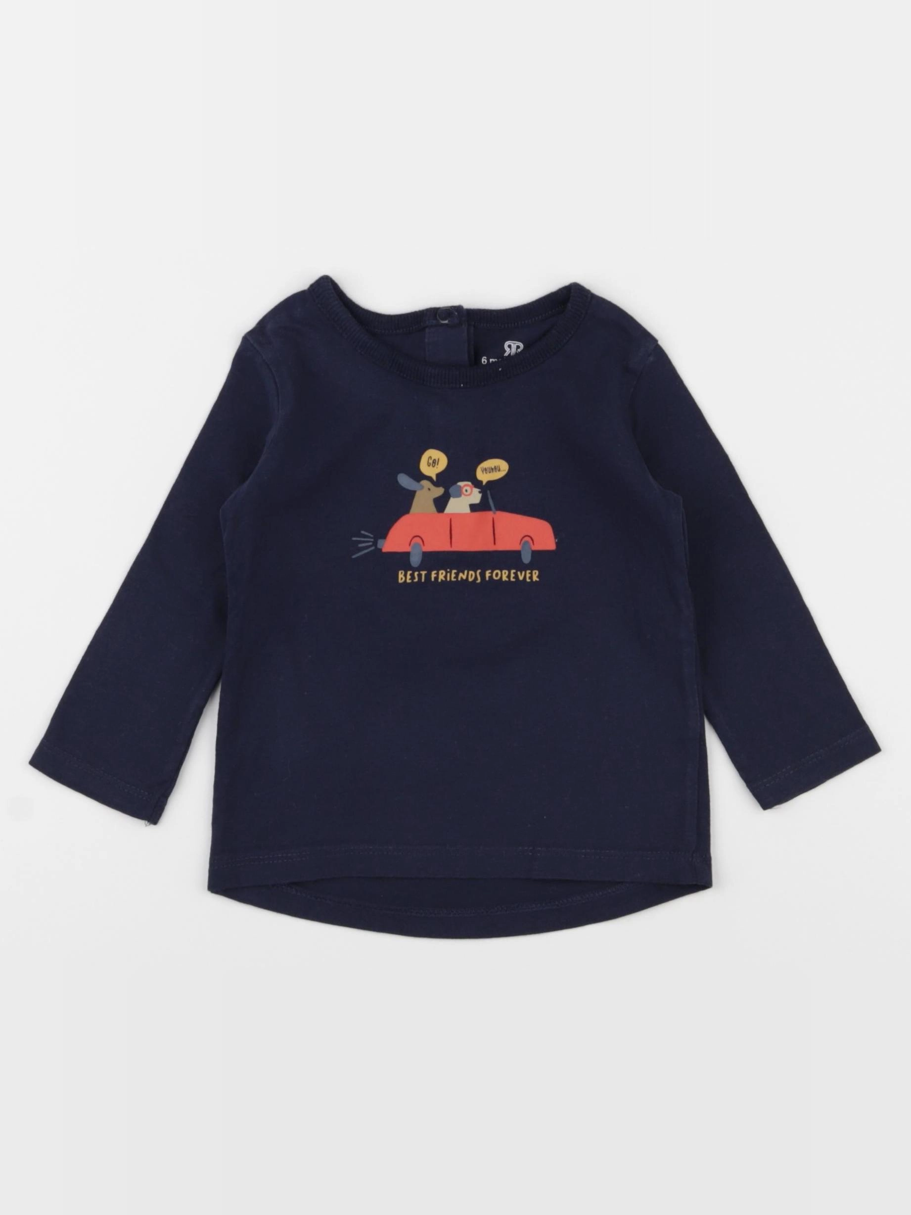 La Redoute - tee-shirt bleu - 6 mois