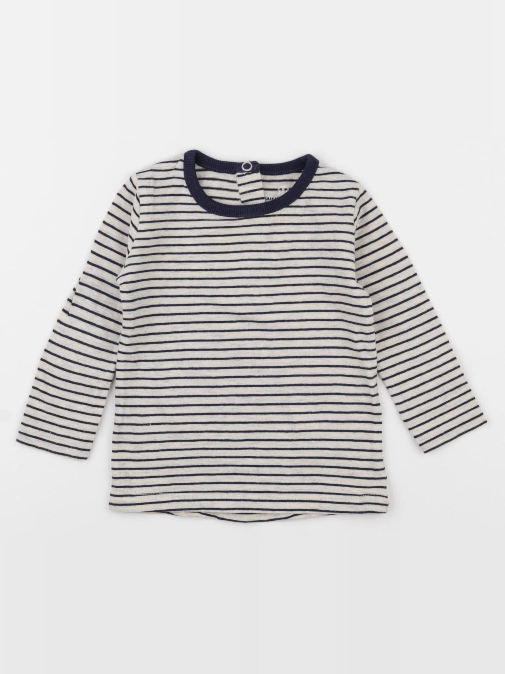 La Redoute - tee-shirt bleu, gris - 6 mois