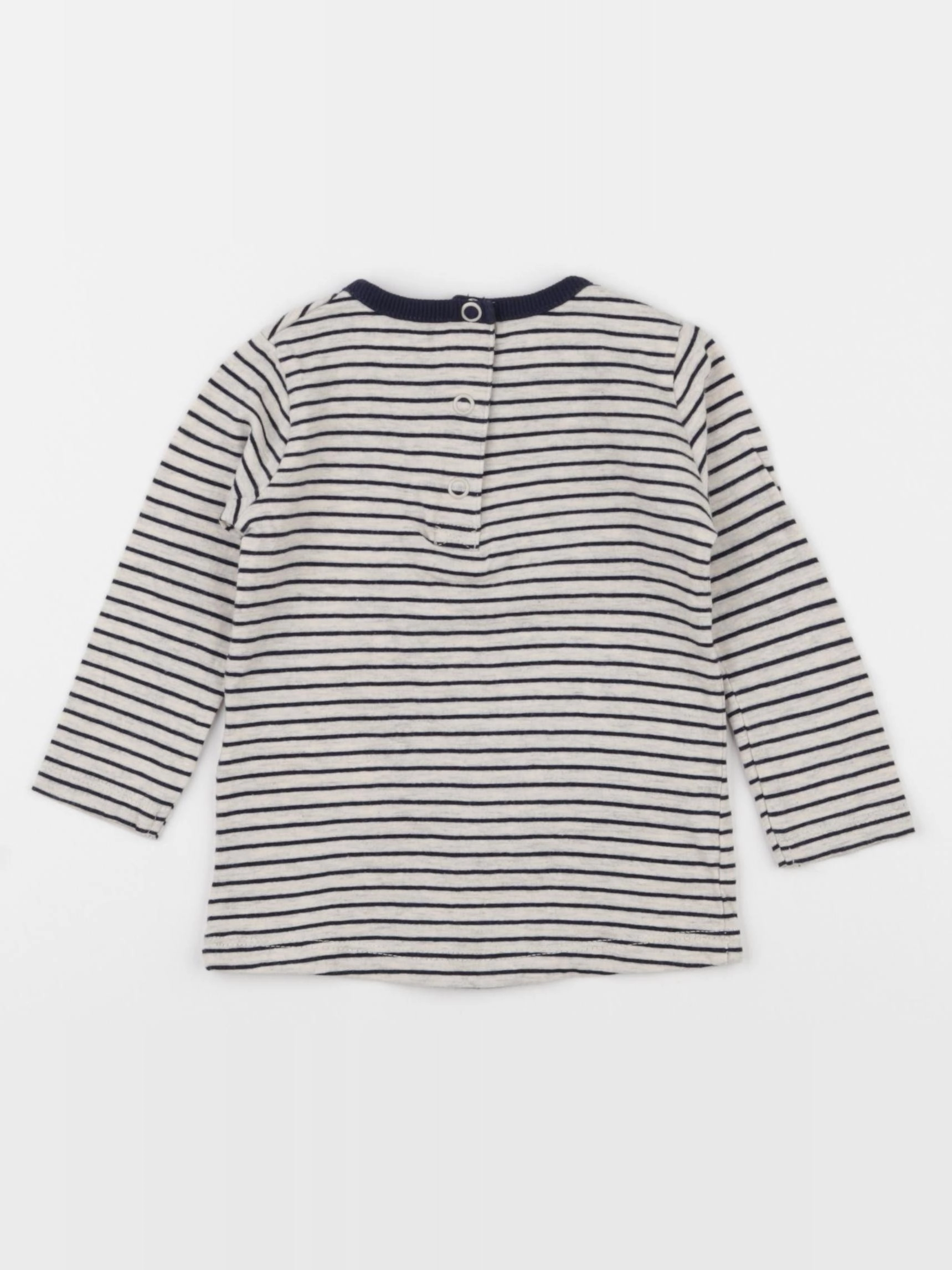 La Redoute - tee-shirt bleu, gris - 6 mois