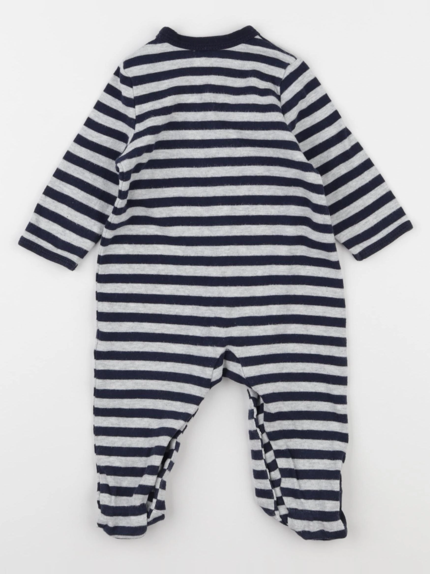 La Redoute - pyjama coton bleu, gris - 6 mois