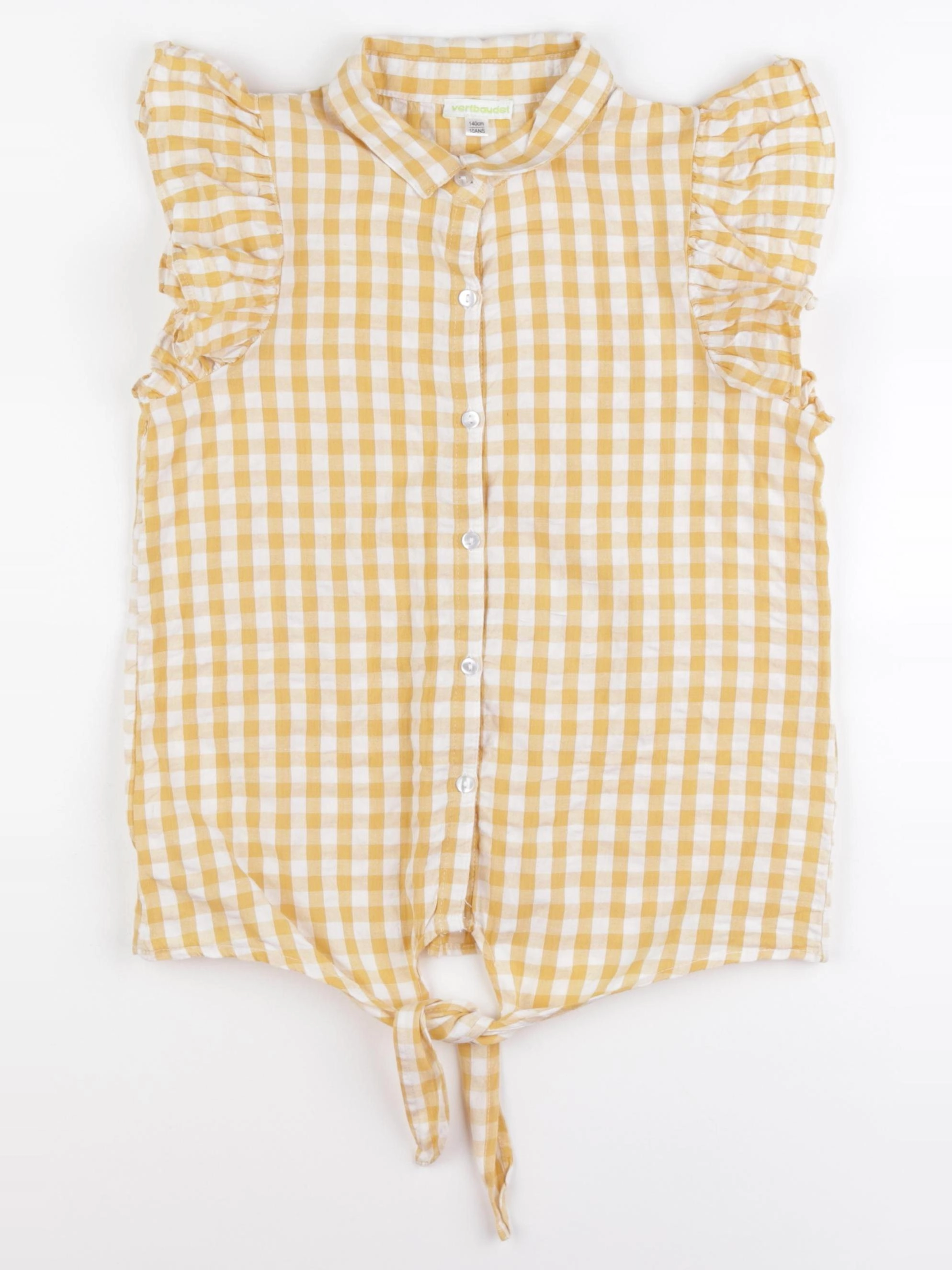 Vertbaudet - blouse blanc, jaune - 10 ans