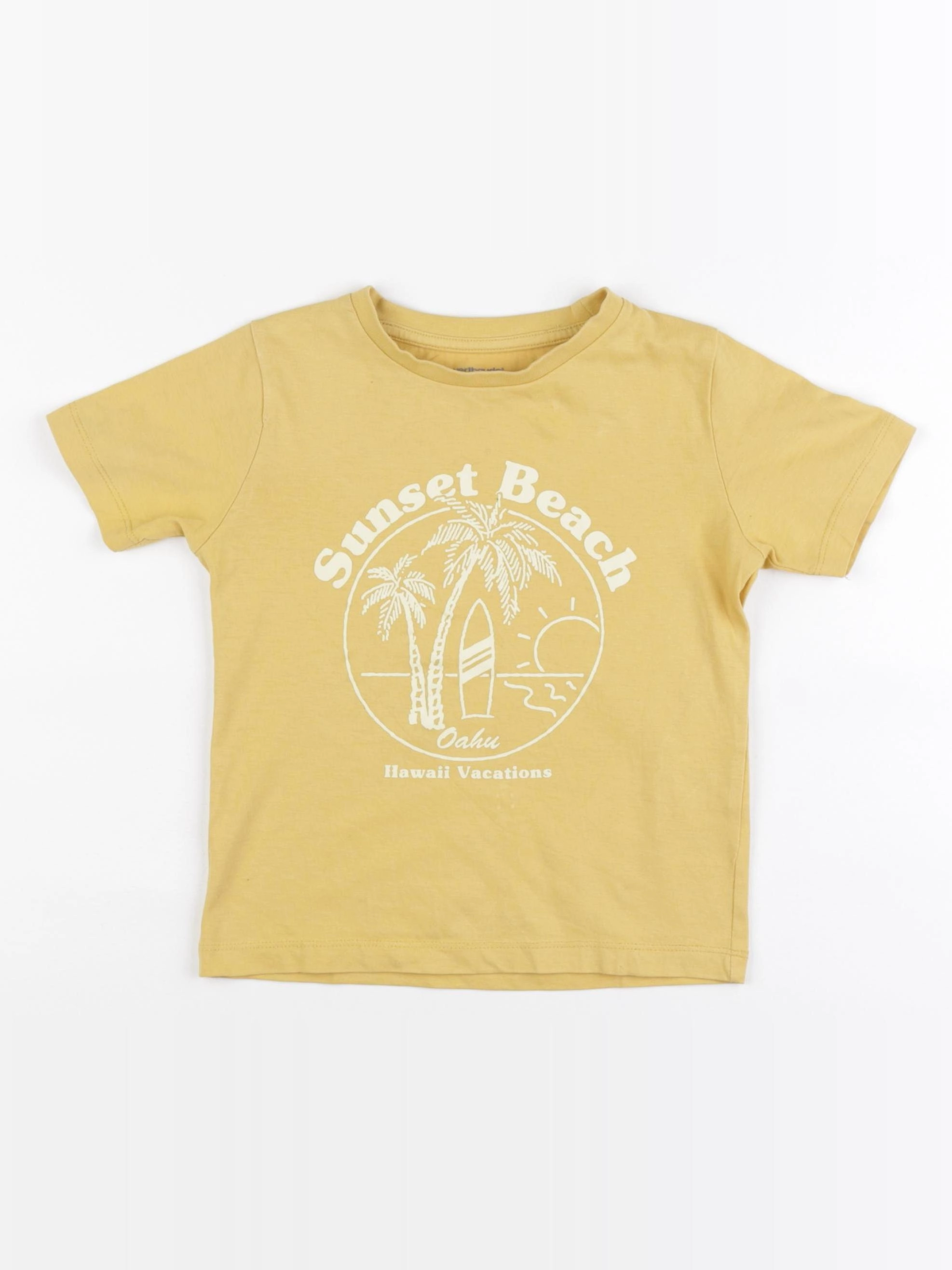 Vertbaudet - tee-shirt jaune - 5 ans