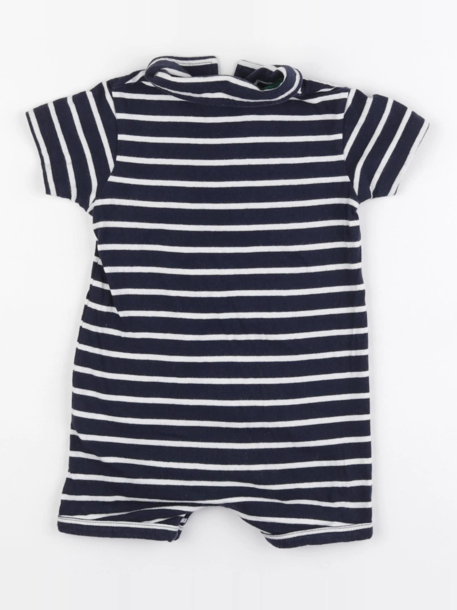 Vertbaudet - combinaison bleu, blanc - 18 mois