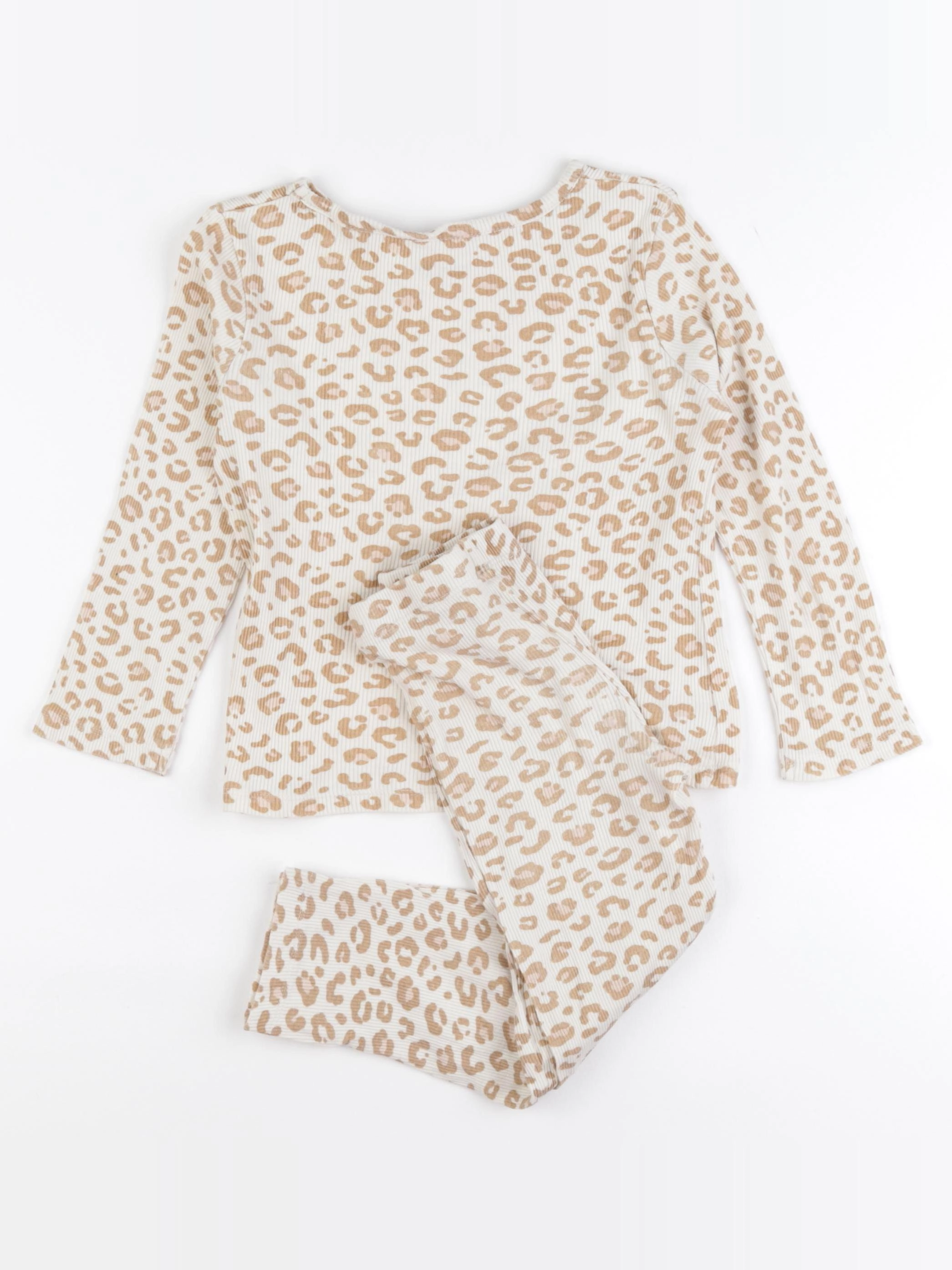 Vertbaudet - pyjama coton beige - 4 ans