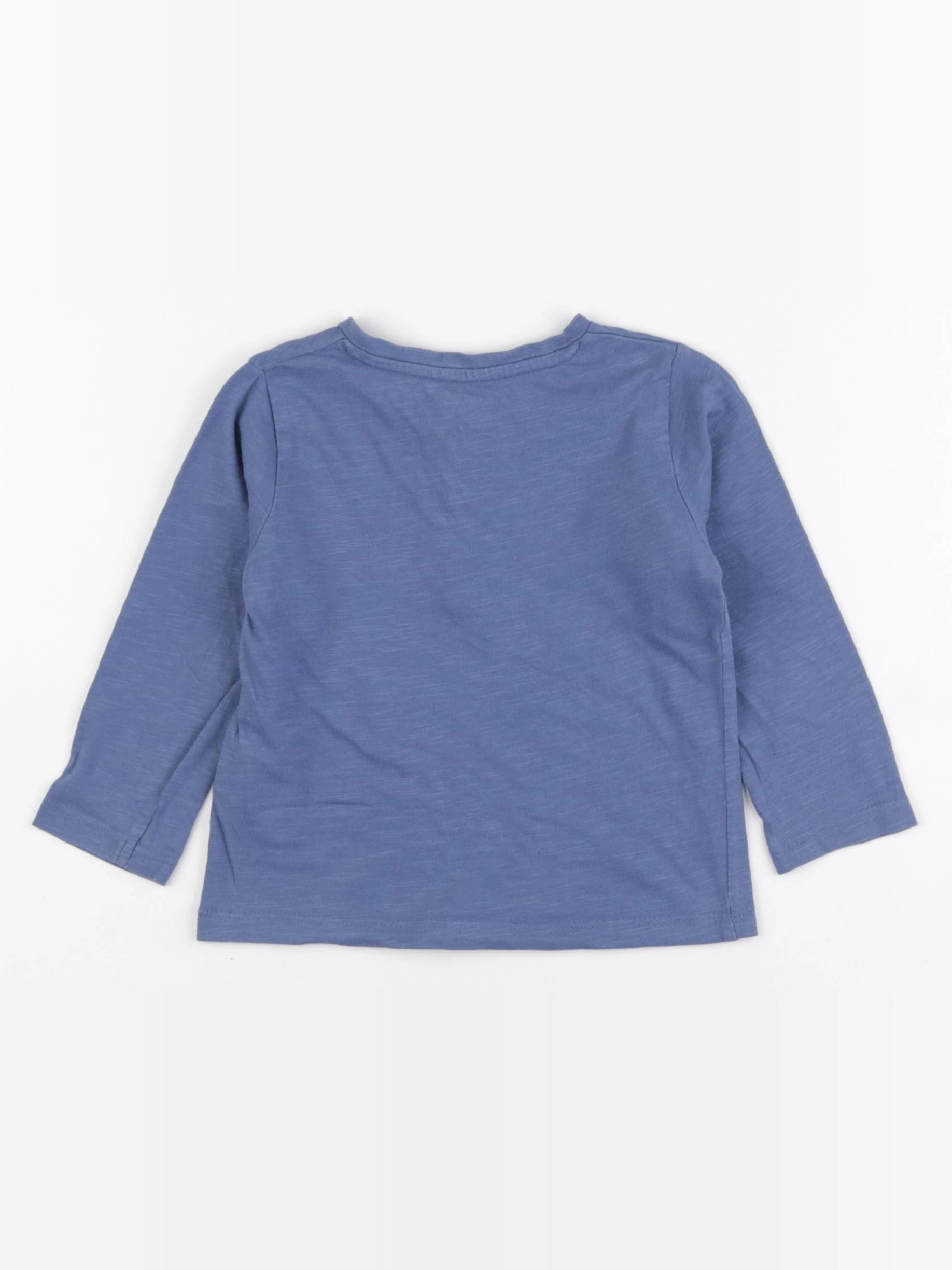 Vertbaudet - tee-shirt bleu - 18 mois