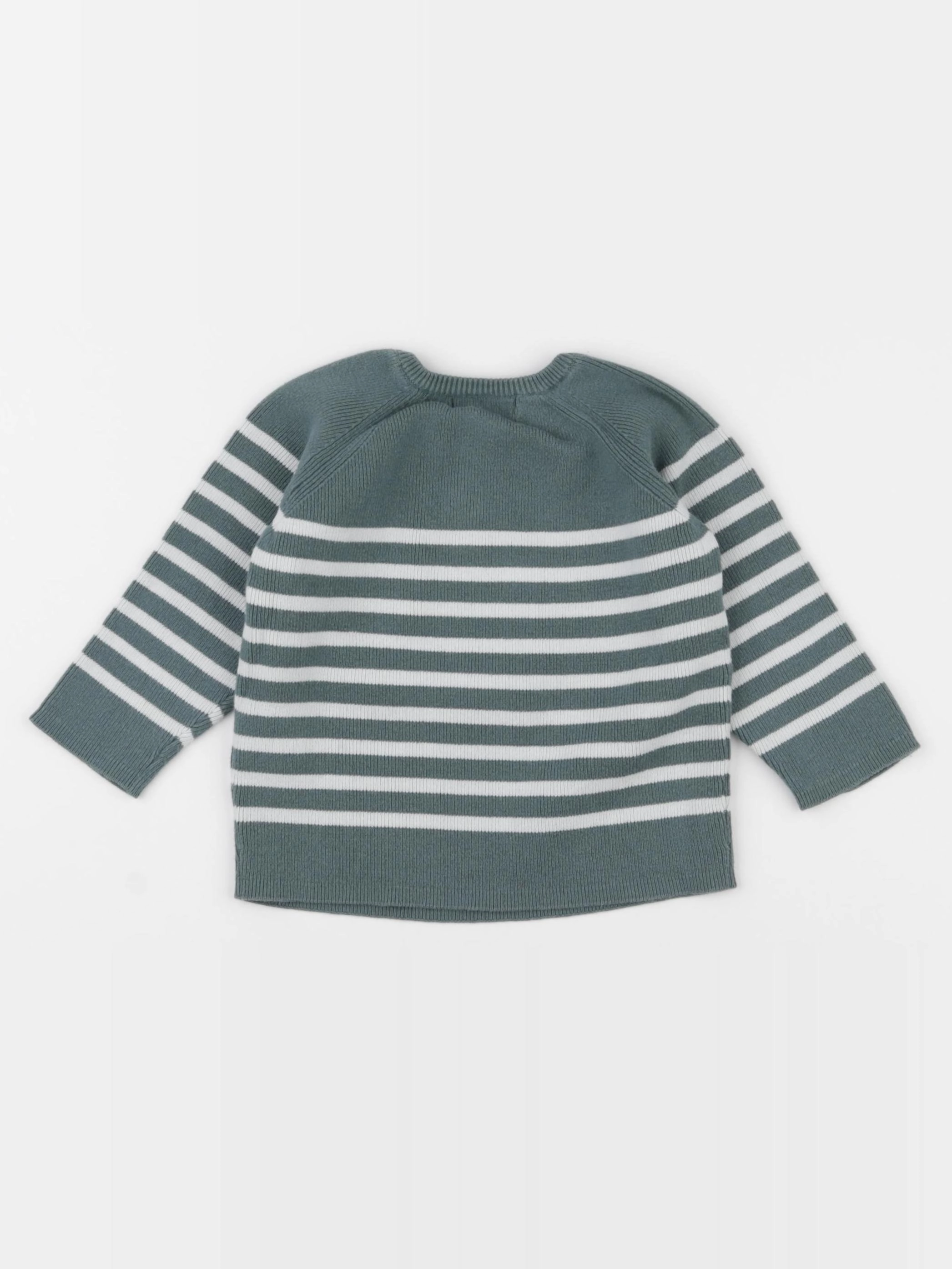 Vertbaudet - pull vert - 18 mois