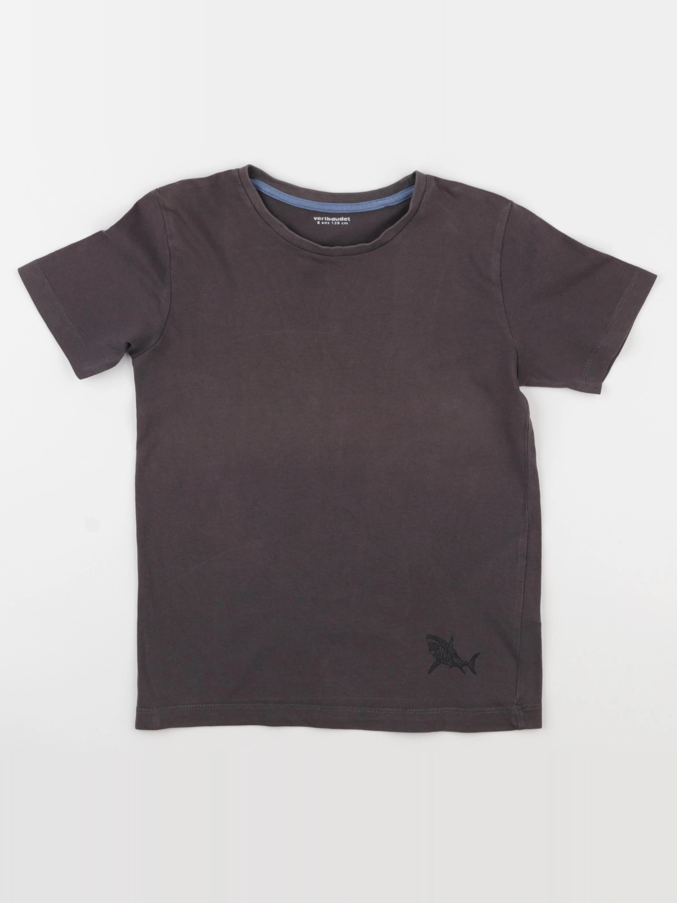 Vertbaudet - tee-shirt marron - 8 ans