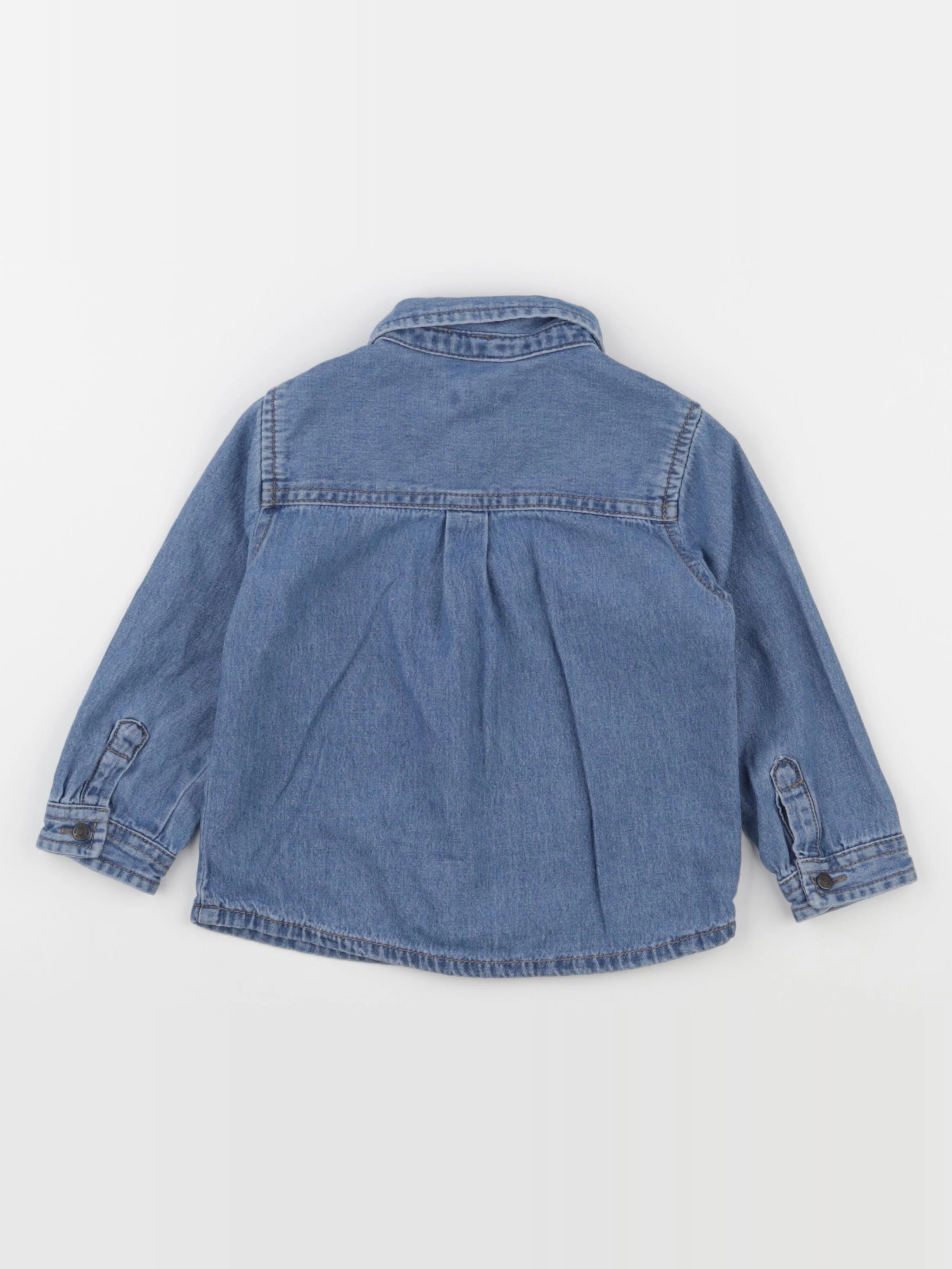 Vertbaudet - chemise bleu - 24 mois