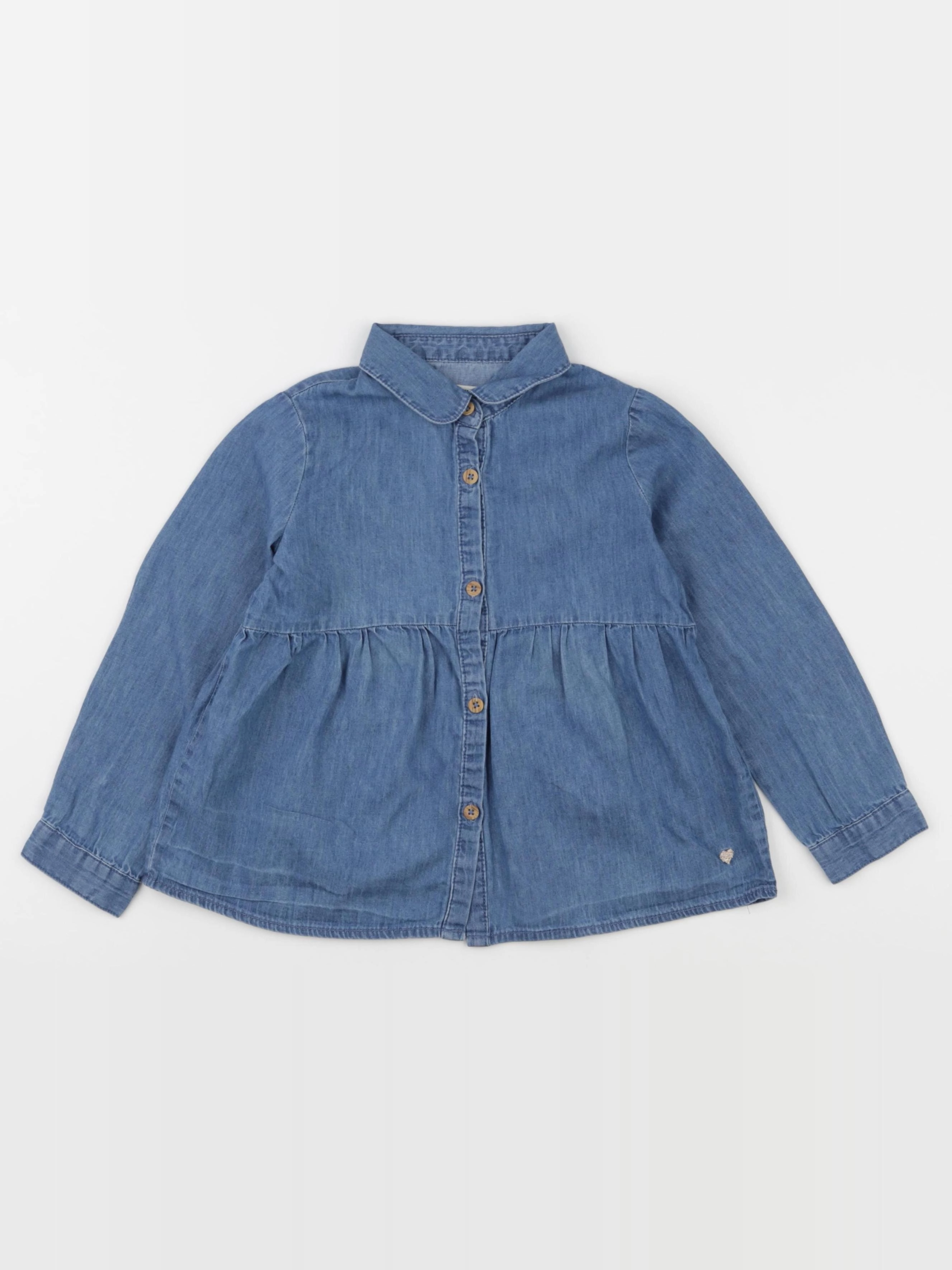 Vertbaudet - blouse bleu - 4 ans