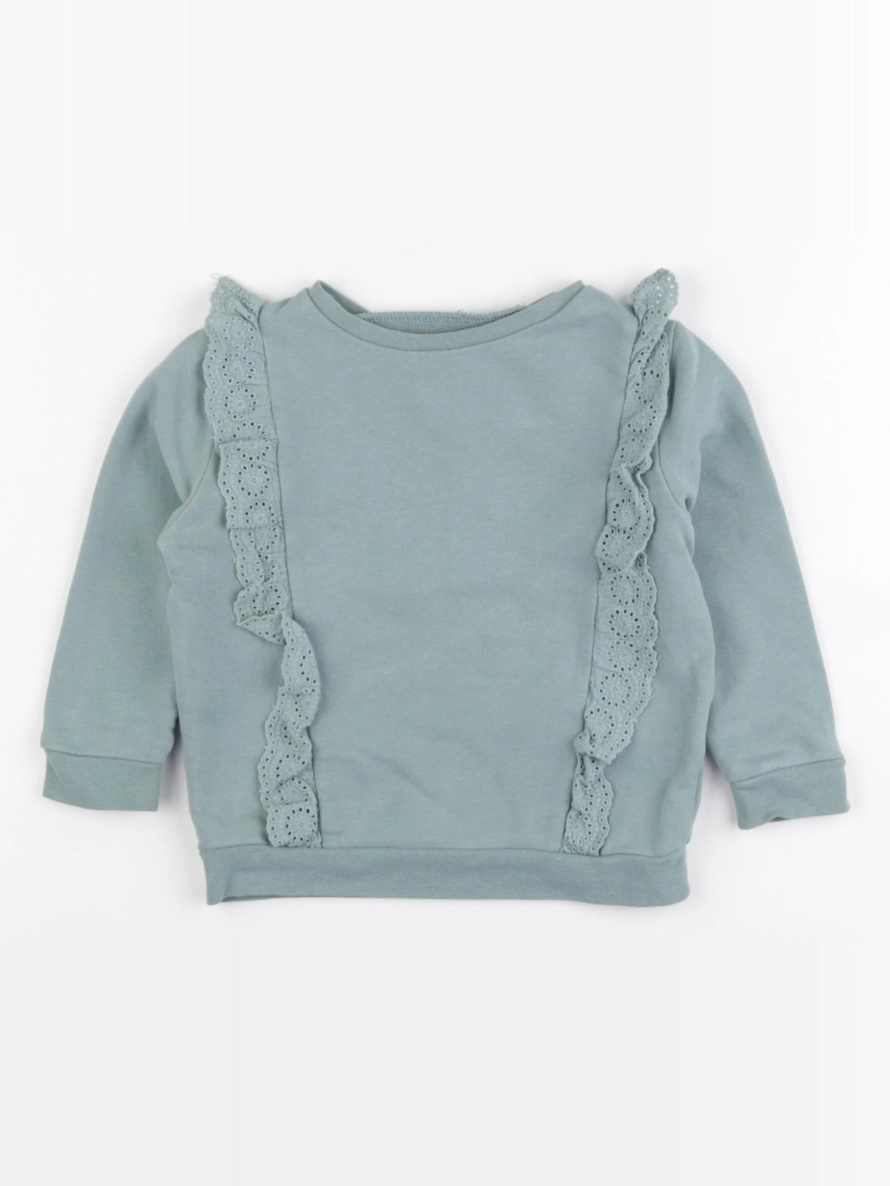 Vertbaudet - sweat vert - 3 ans