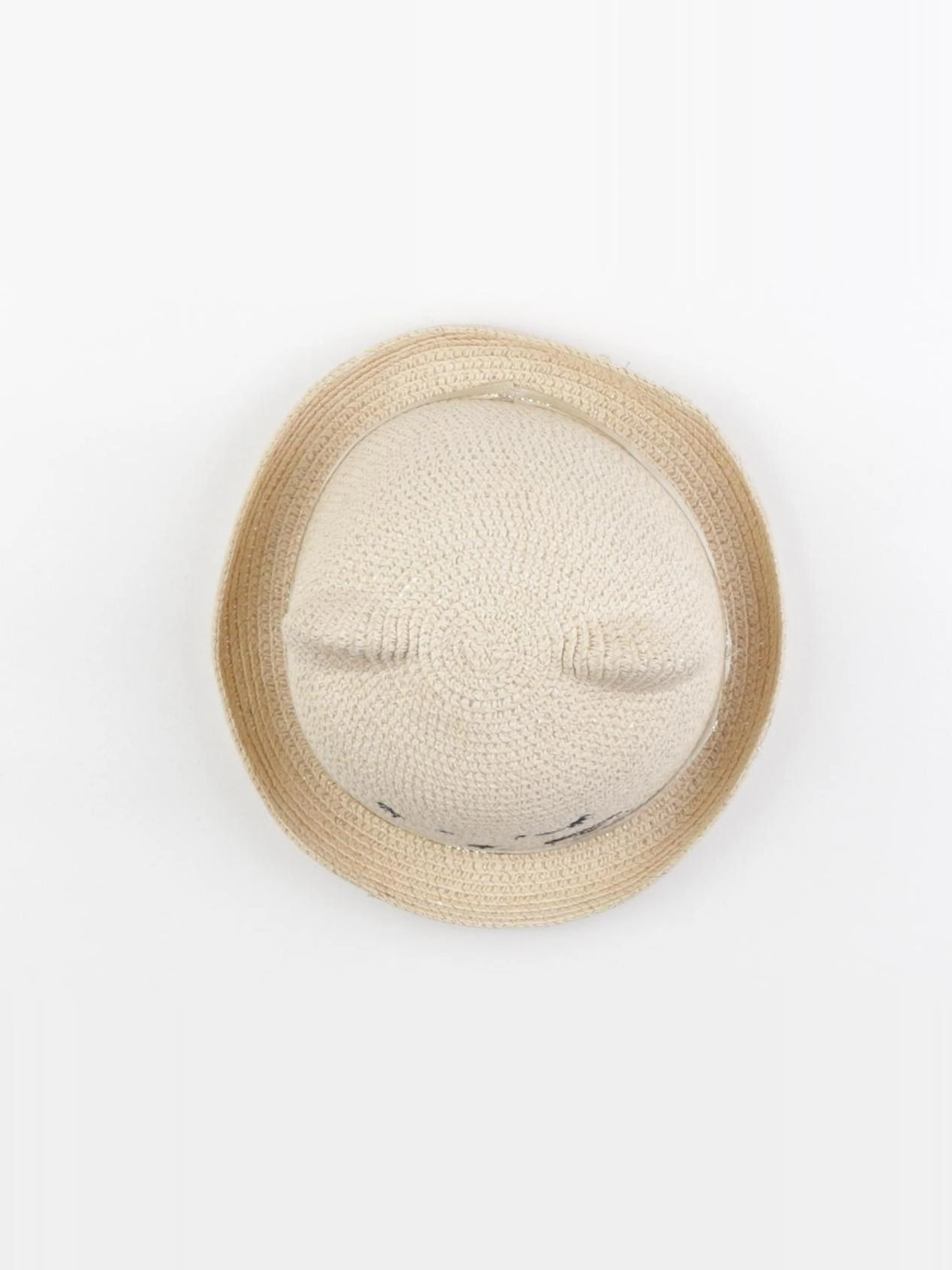 Vertbaudet - chapeau beige, or - 12/18 mois
