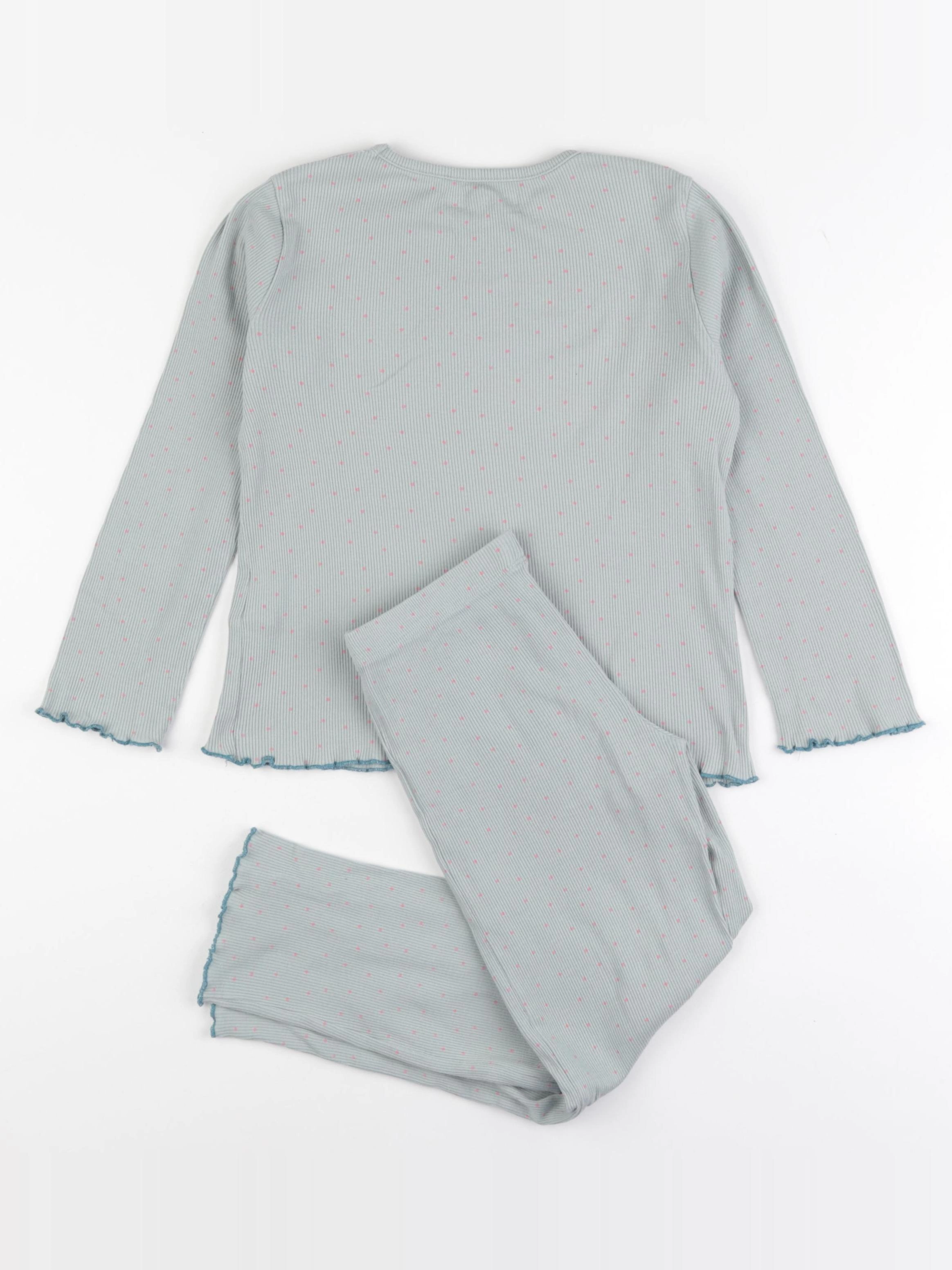 Vertbaudet - pyjama coton vert - 8 ans