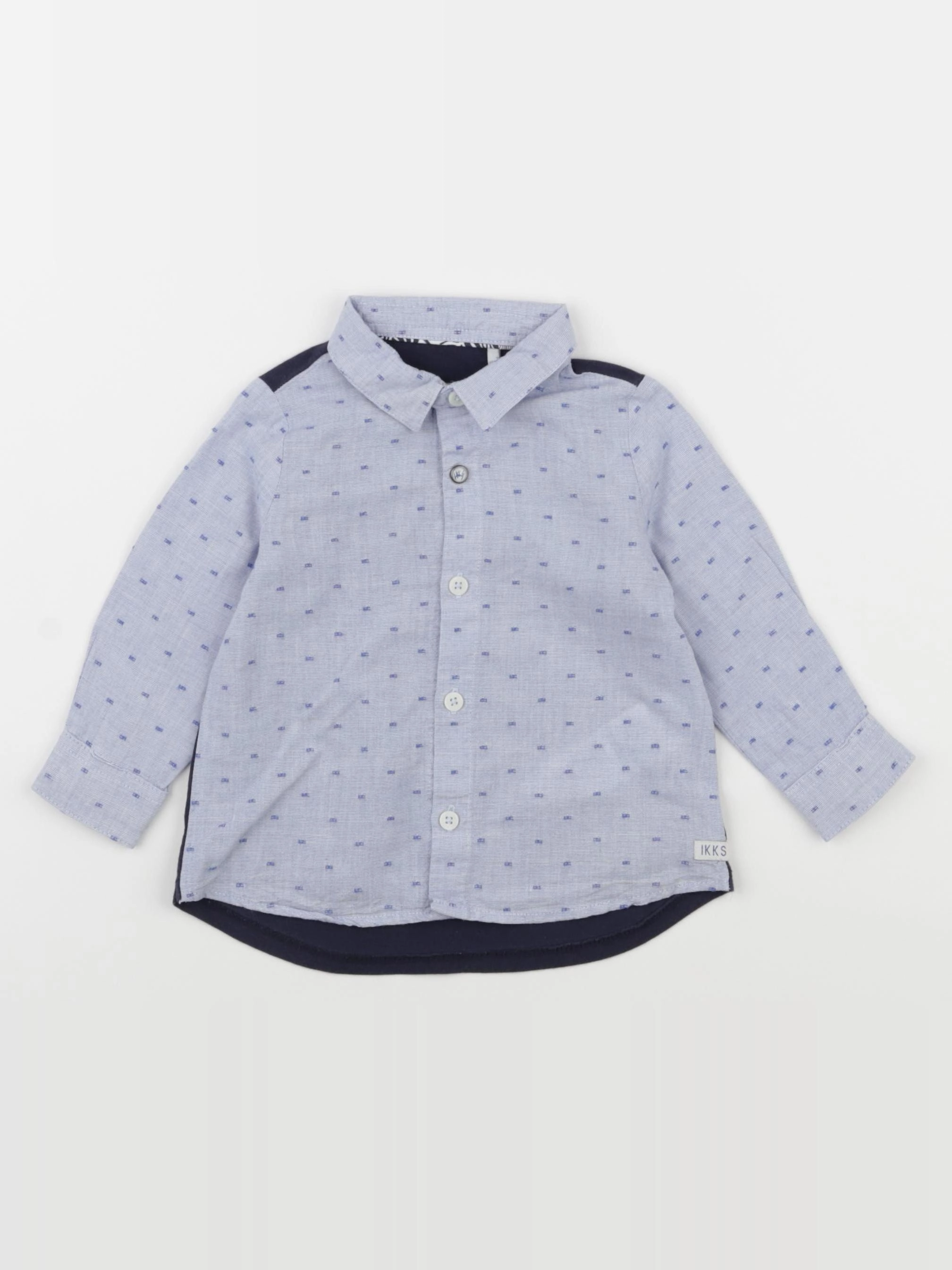 IKKS - chemise bleu - 12 mois