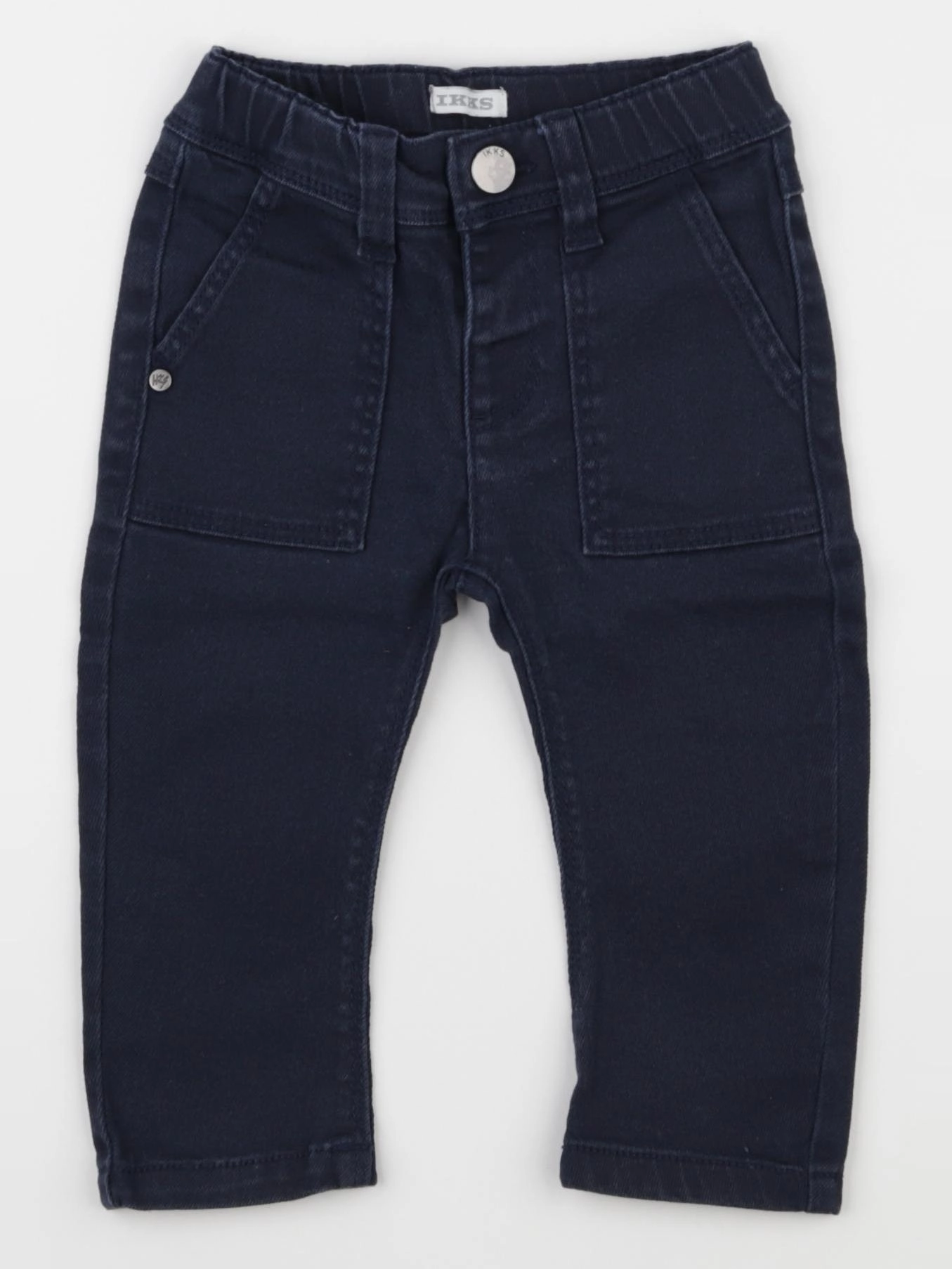 IKKS - pantalon bleu - 12 mois