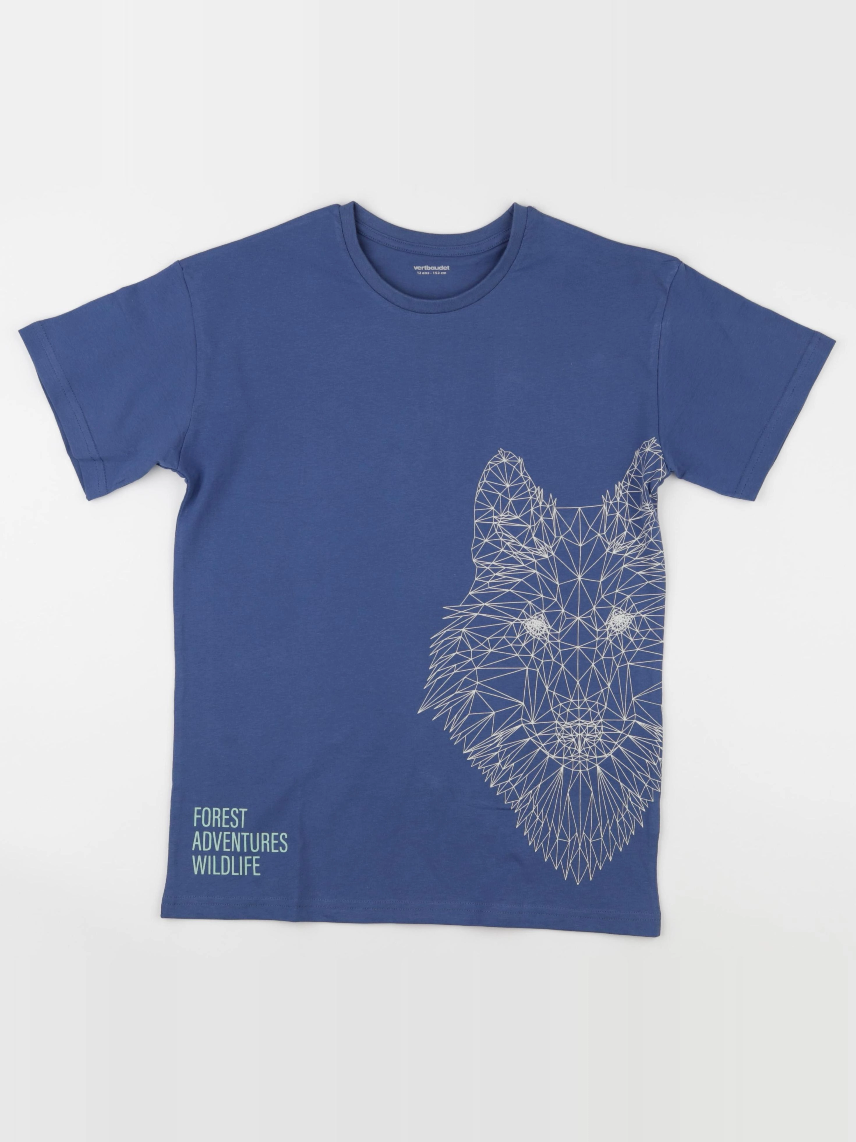 Vertbaudet - tee-shirt bleu - 12 ans