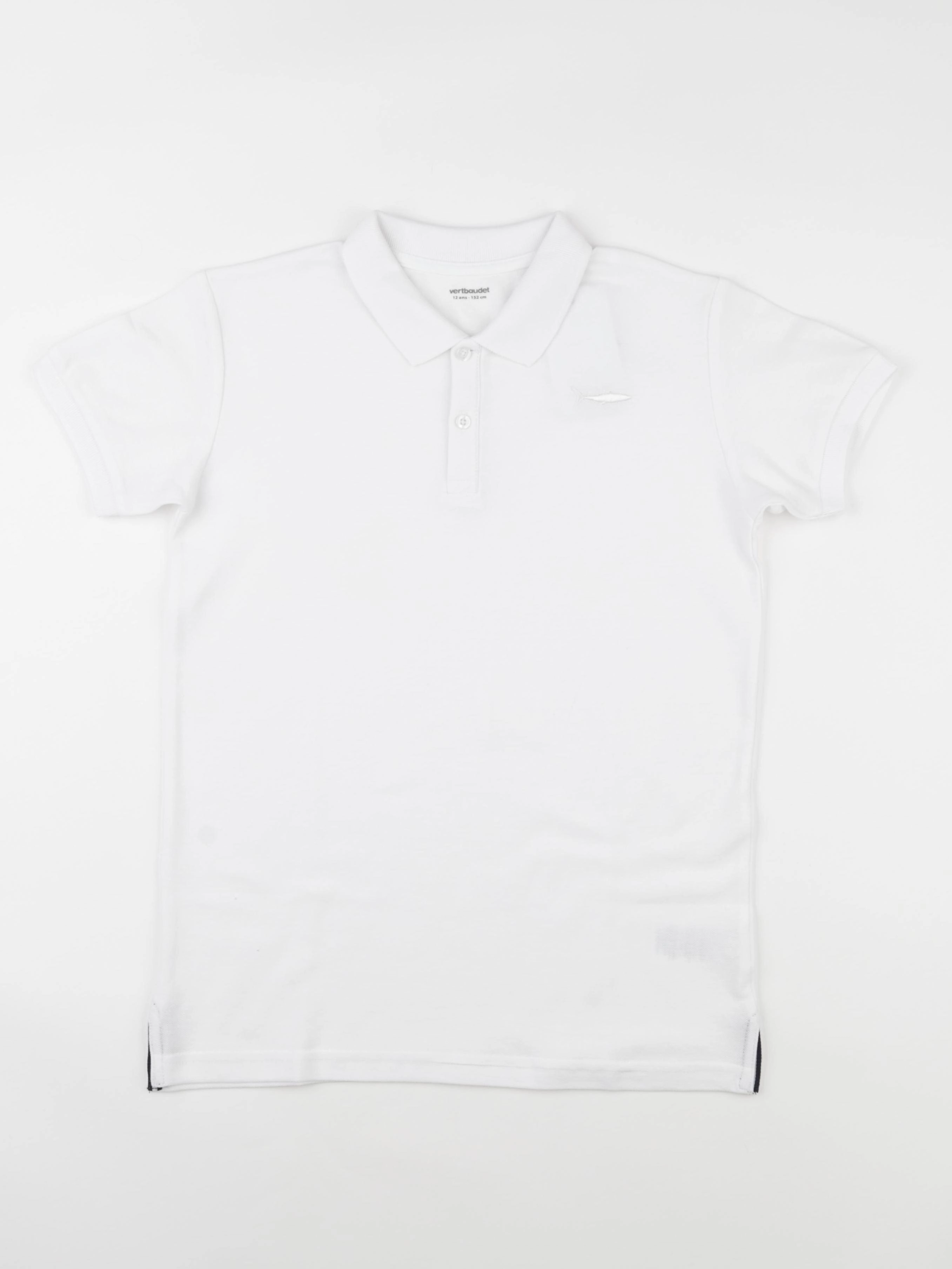 Vertbaudet - polo blanc - 12 ans