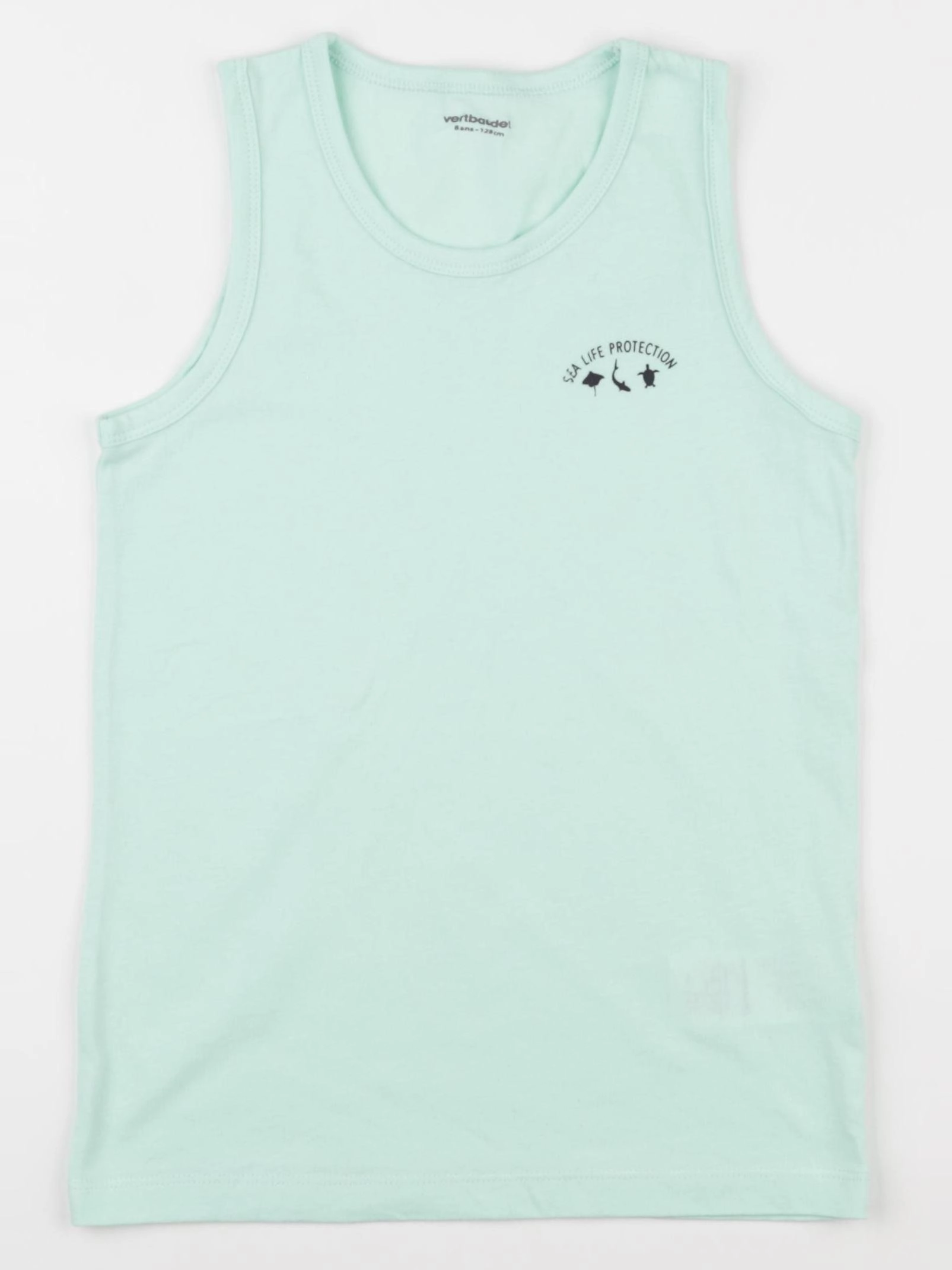 Vertbaudet - débardeur vert - 8 ans