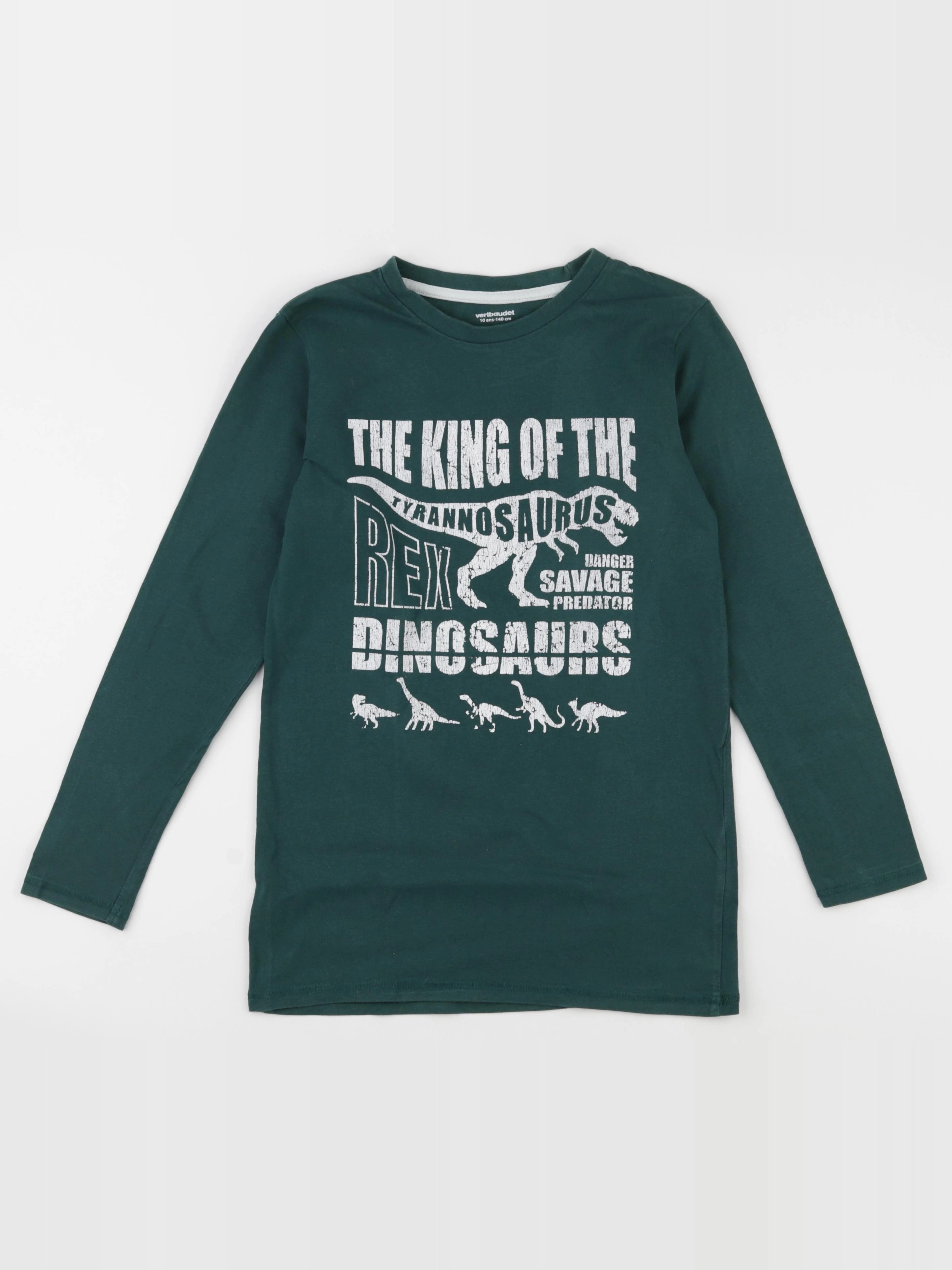 Vertbaudet - tee-shirt vert - 10 ans