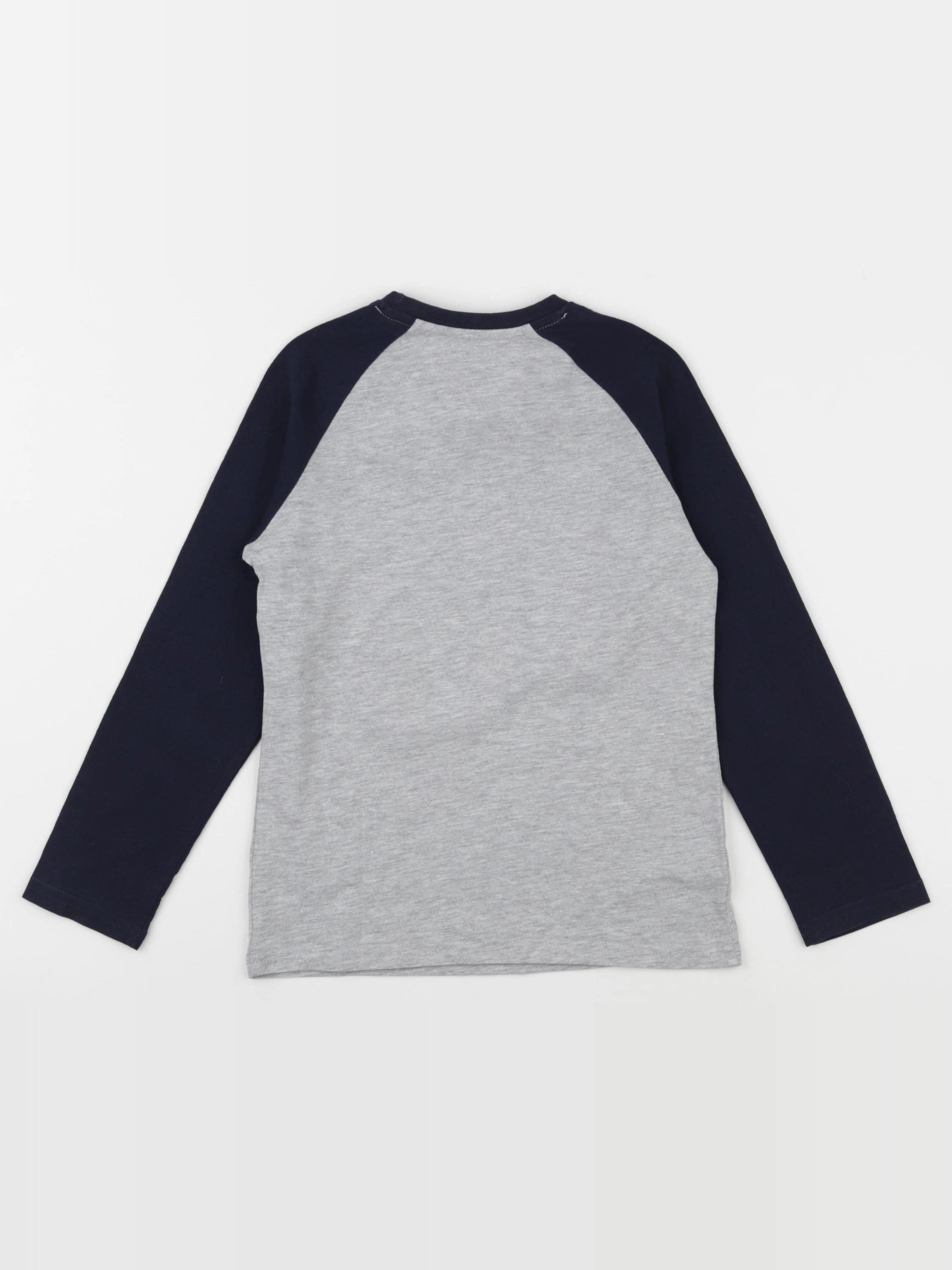 Vertbaudet - tee-shirt bleu, gris - 6 ans