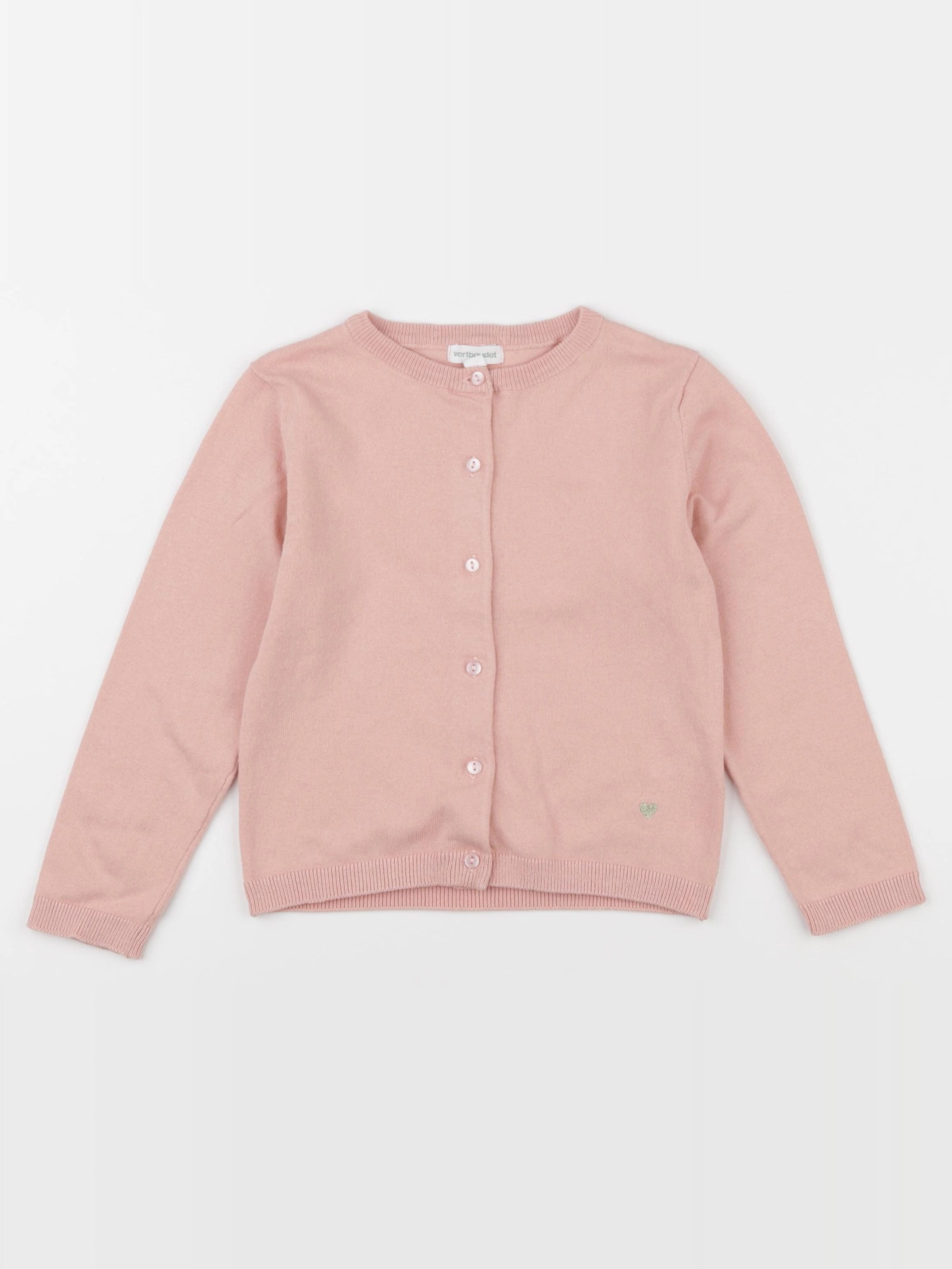 Vertbaudet - gilet rose - 5 ans