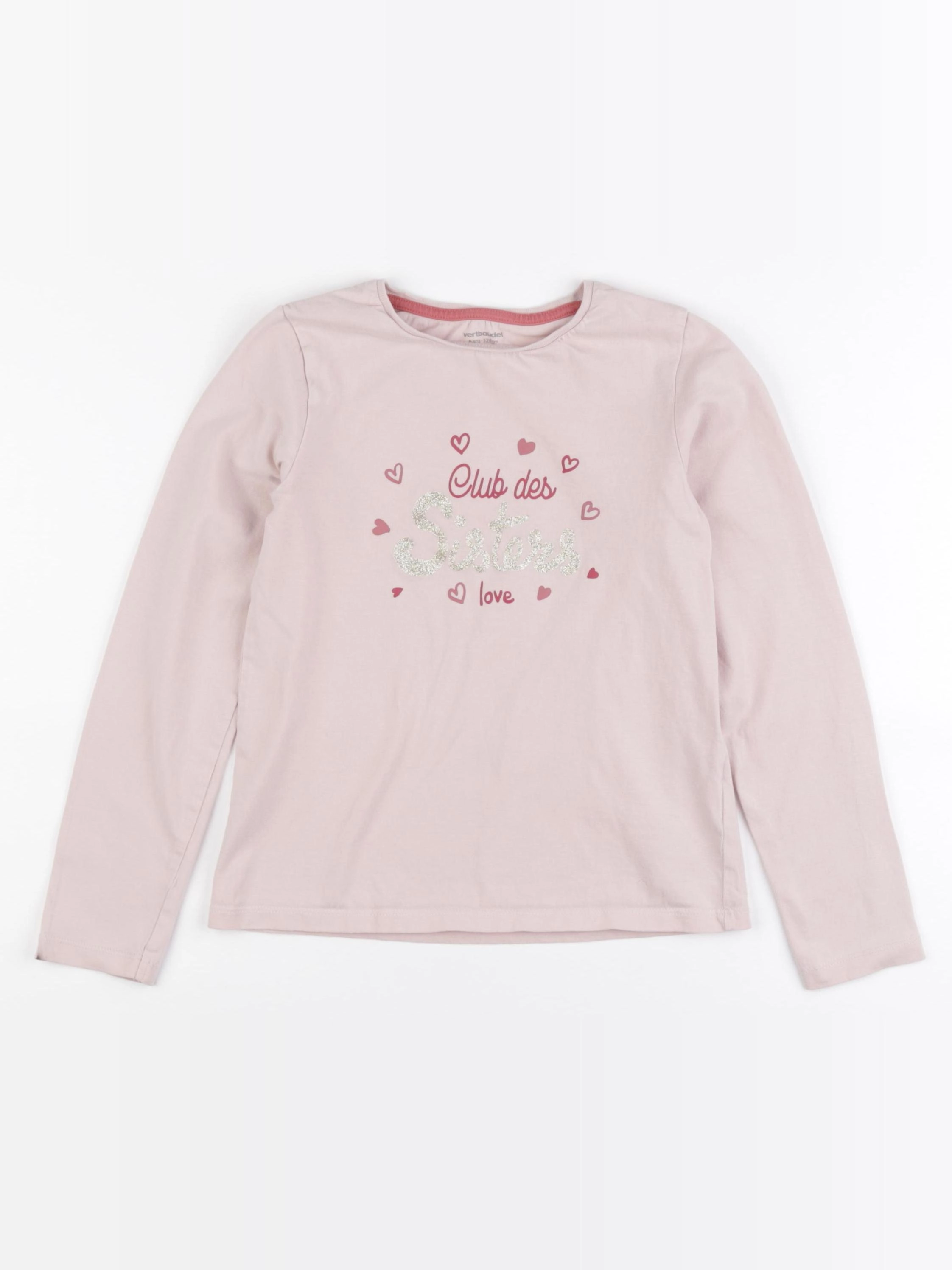 Vertbaudet - tee-shirt rose - 8 ans