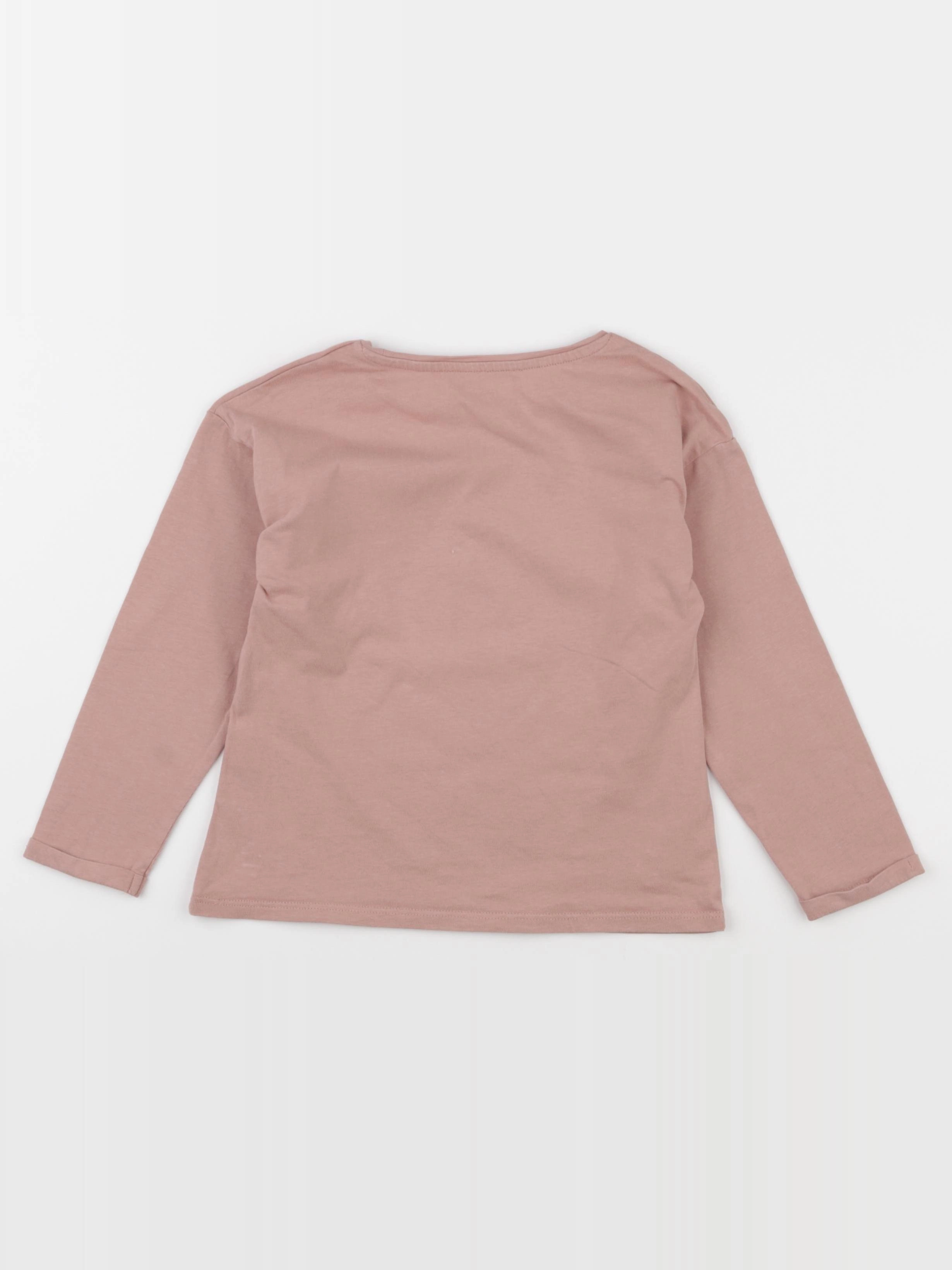 Vertbaudet - tee-shirt rose - 5 ans
