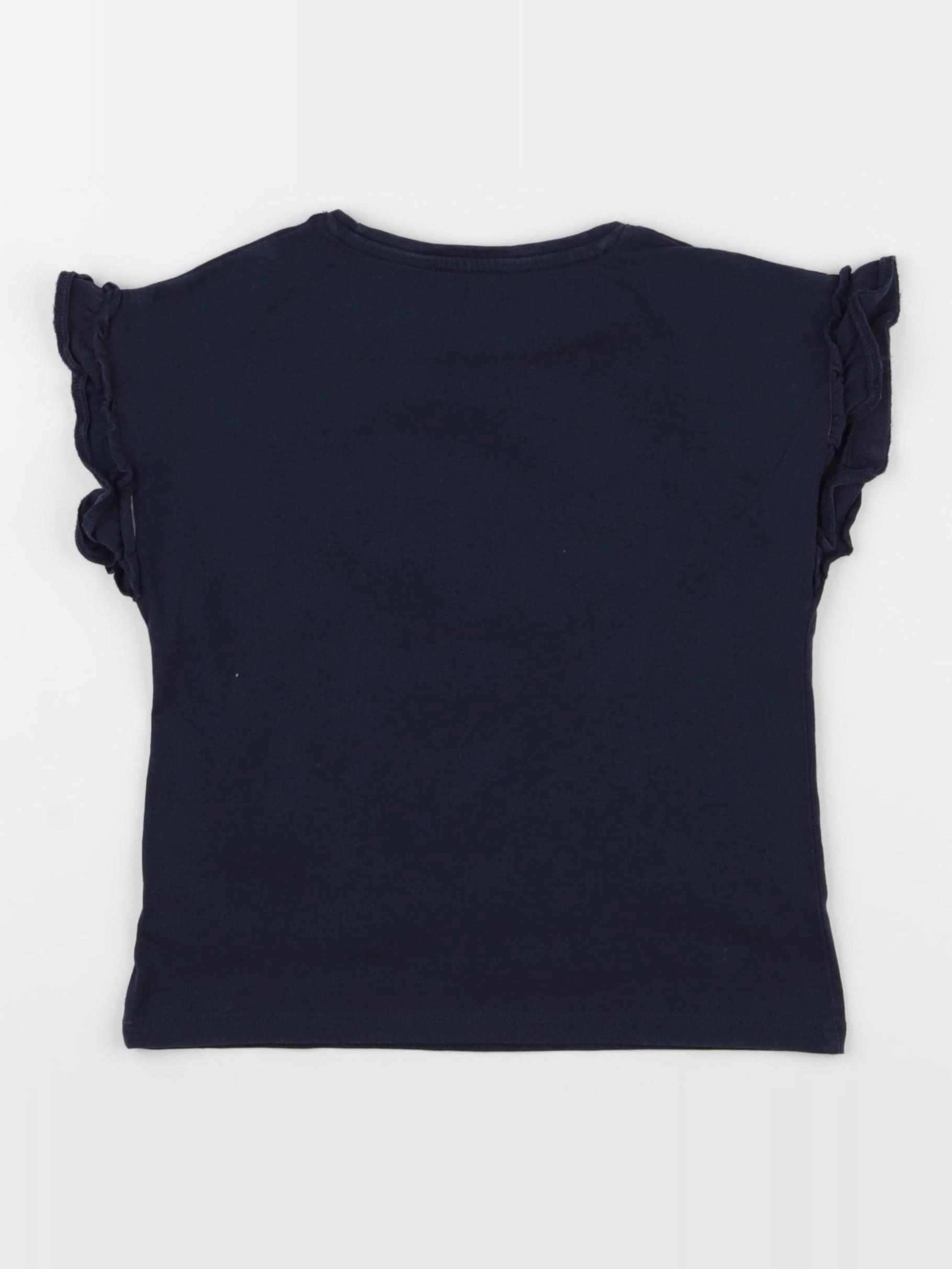 Vertbaudet - tee-shirt bleu - 5 ans
