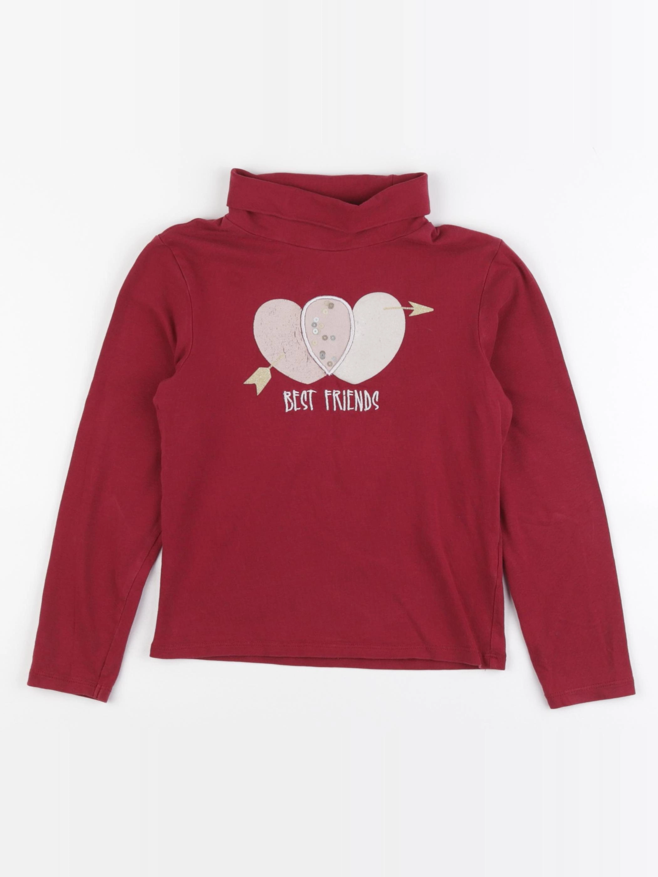 Vertbaudet - sous-pull rose - 8 ans