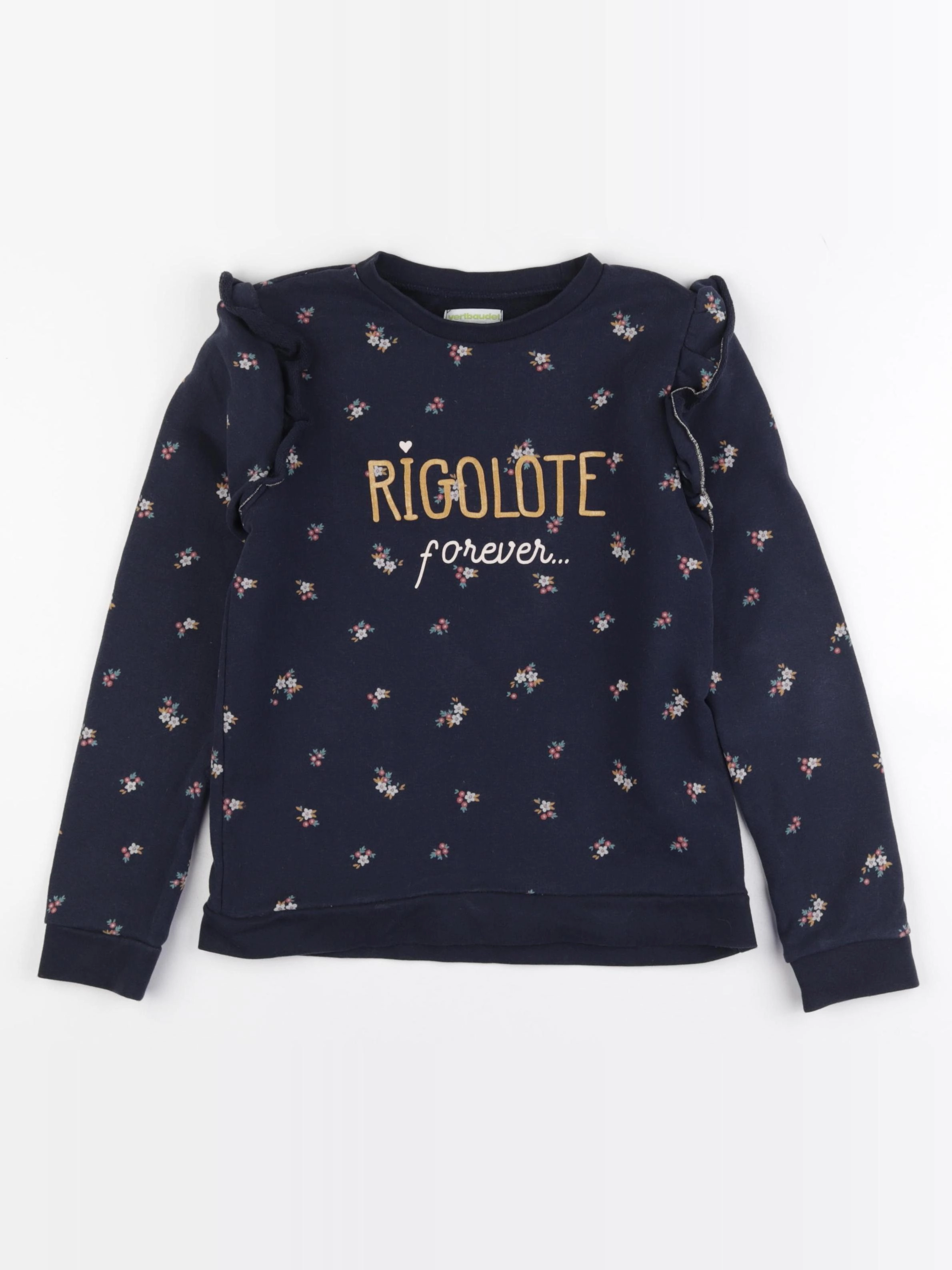 Vertbaudet - sweat bleu - 10 ans