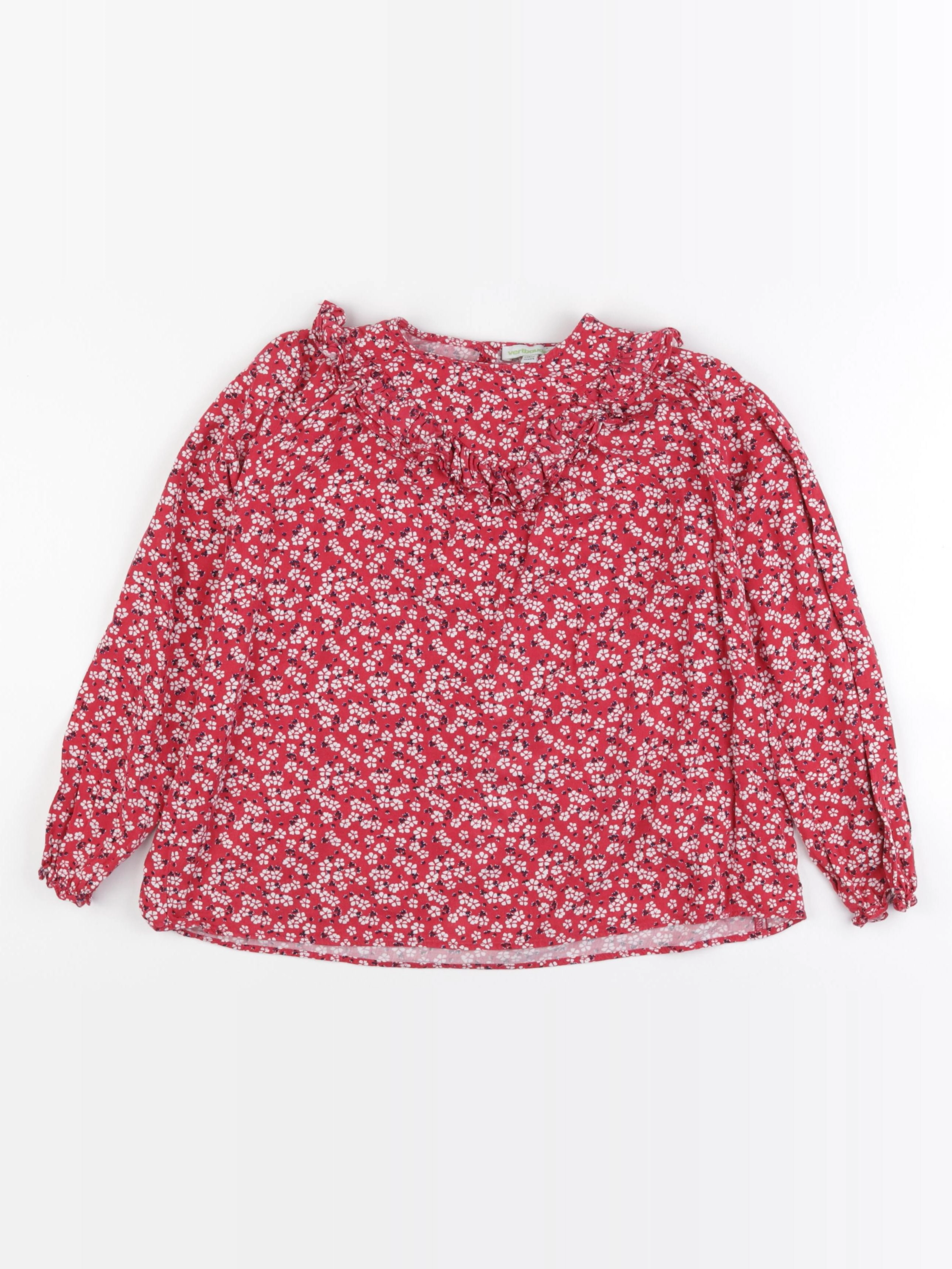 Vertbaudet - blouse rouge - 10 ans