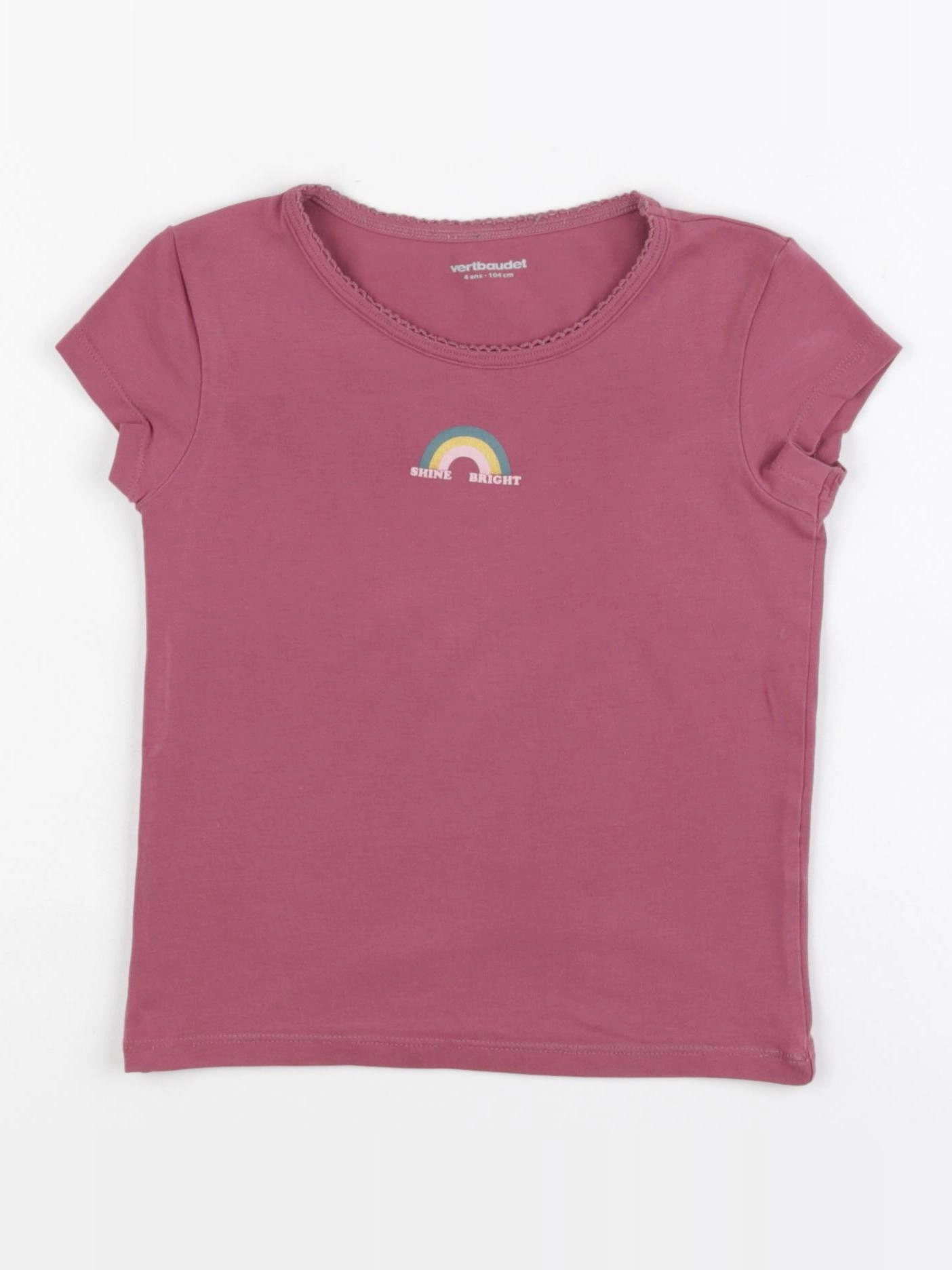 Vertbaudet - maillot de corps rose - 4 ans