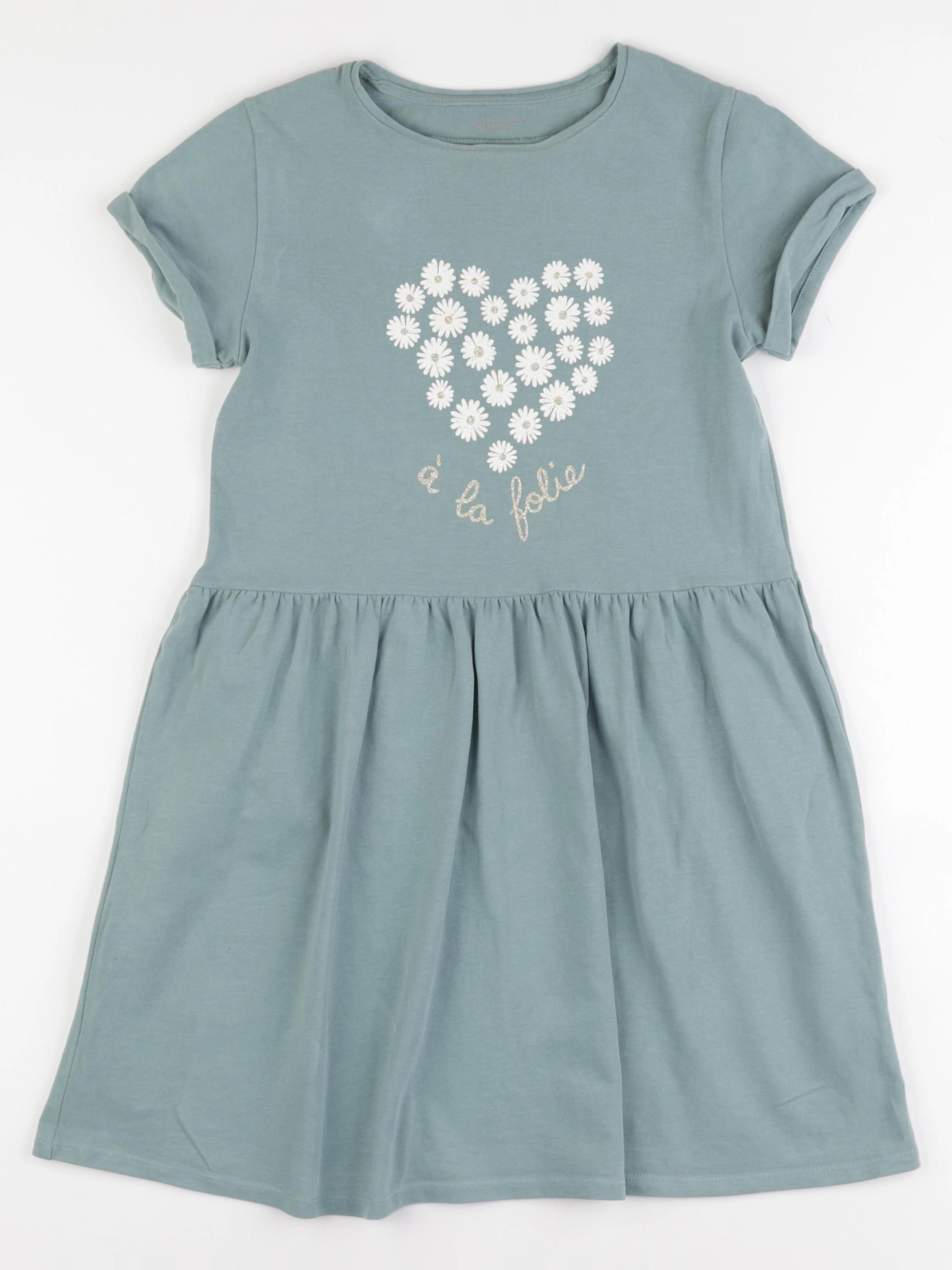 Vertbaudet - robe bleu - 10 ans