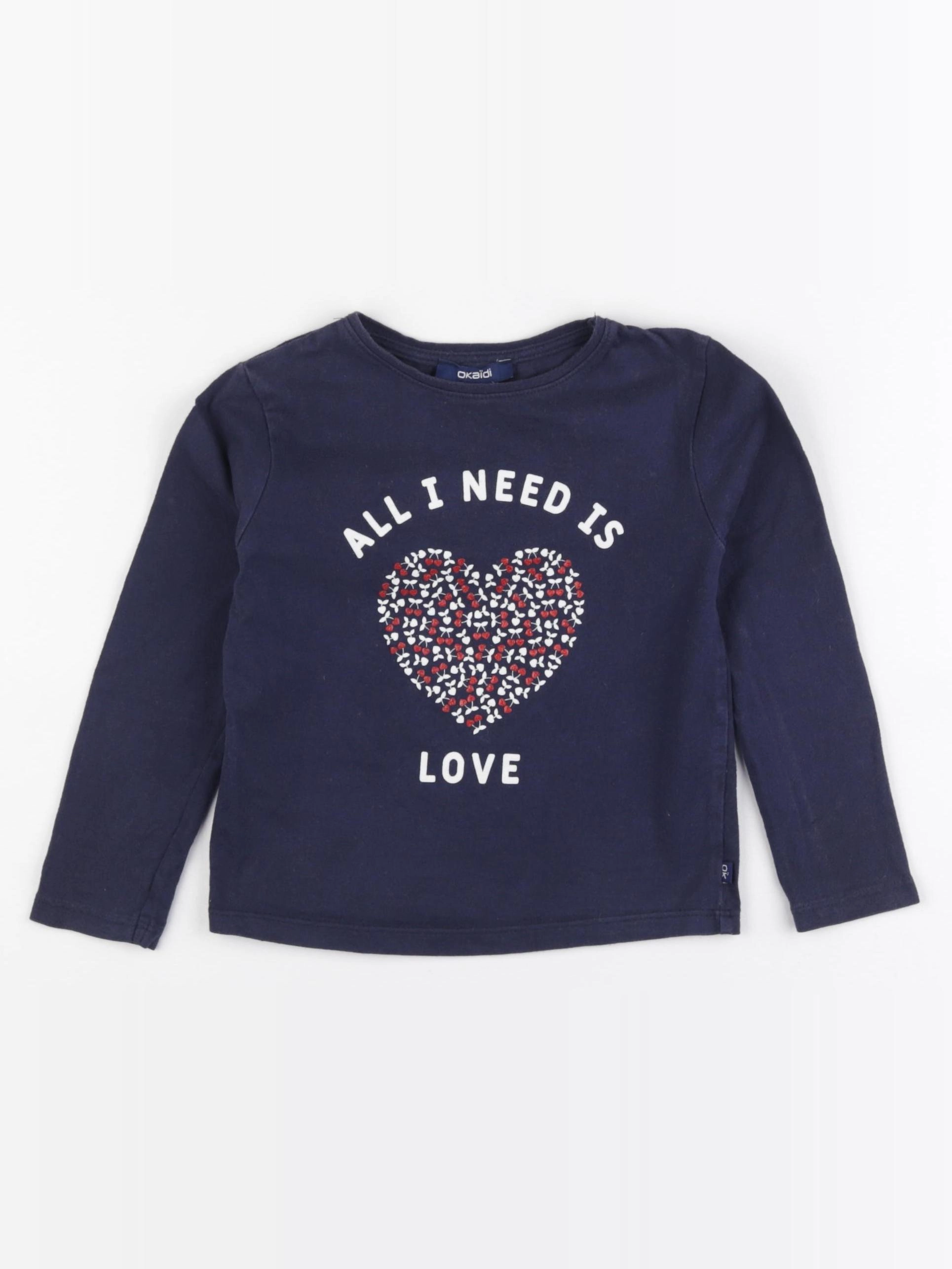 Okaidi - tee-shirt bleu - 4 ans