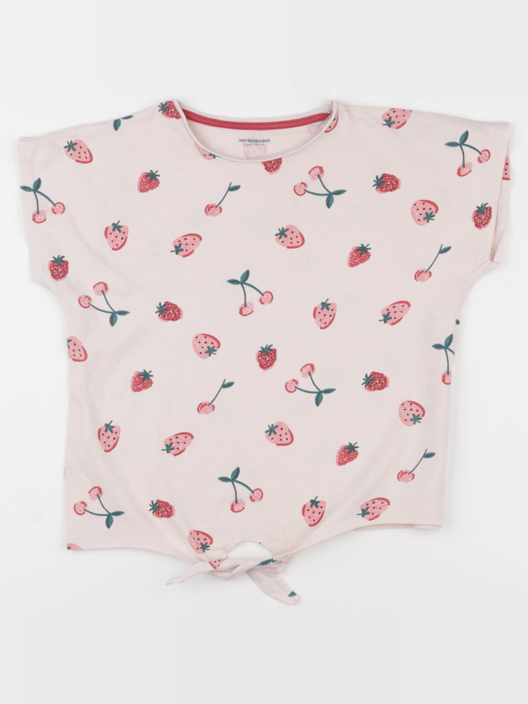 Vertbaudet - tee-shirt rose - 6 ans