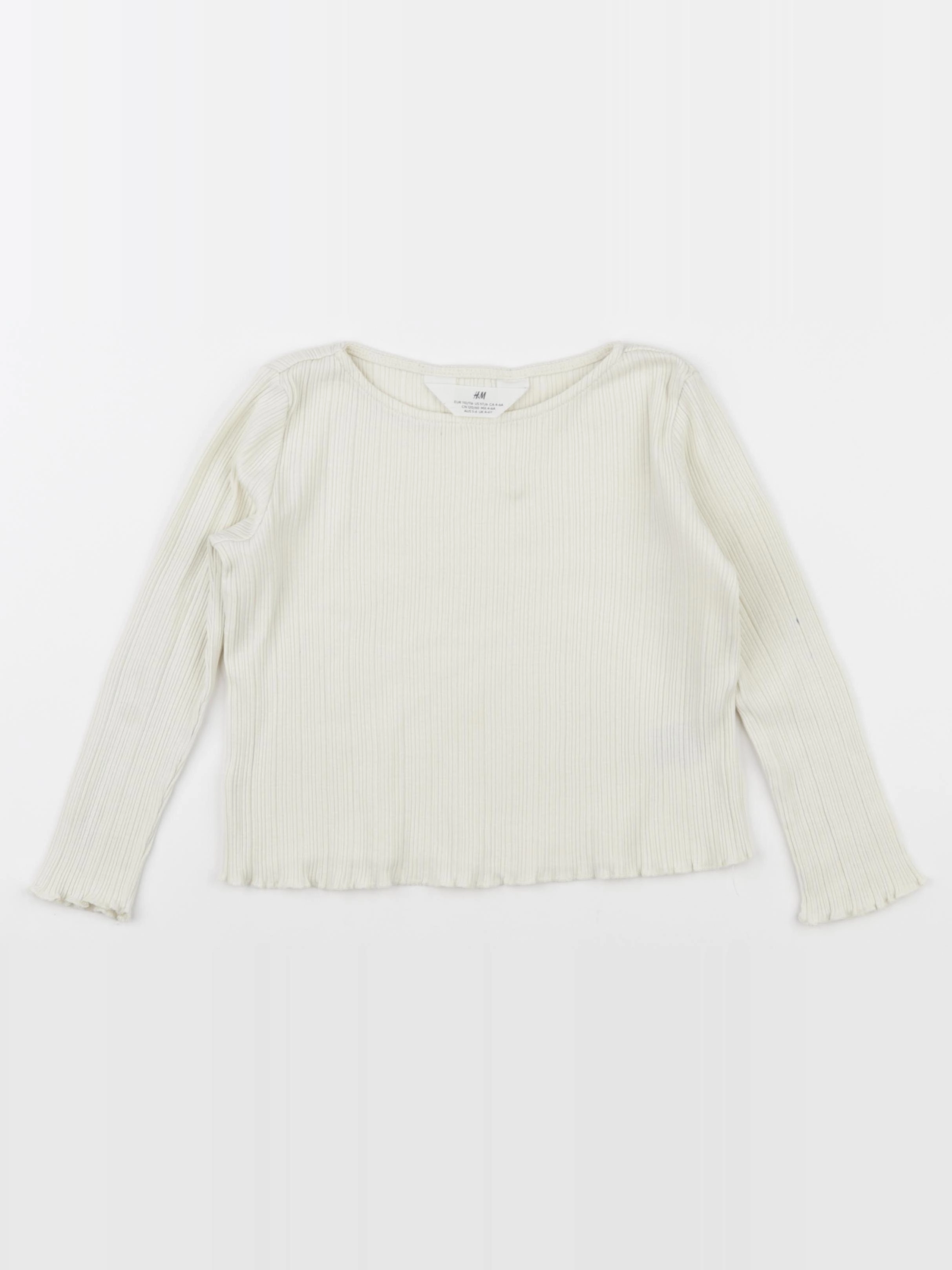 H&M - tee-shirt jaune - 4/6 ans