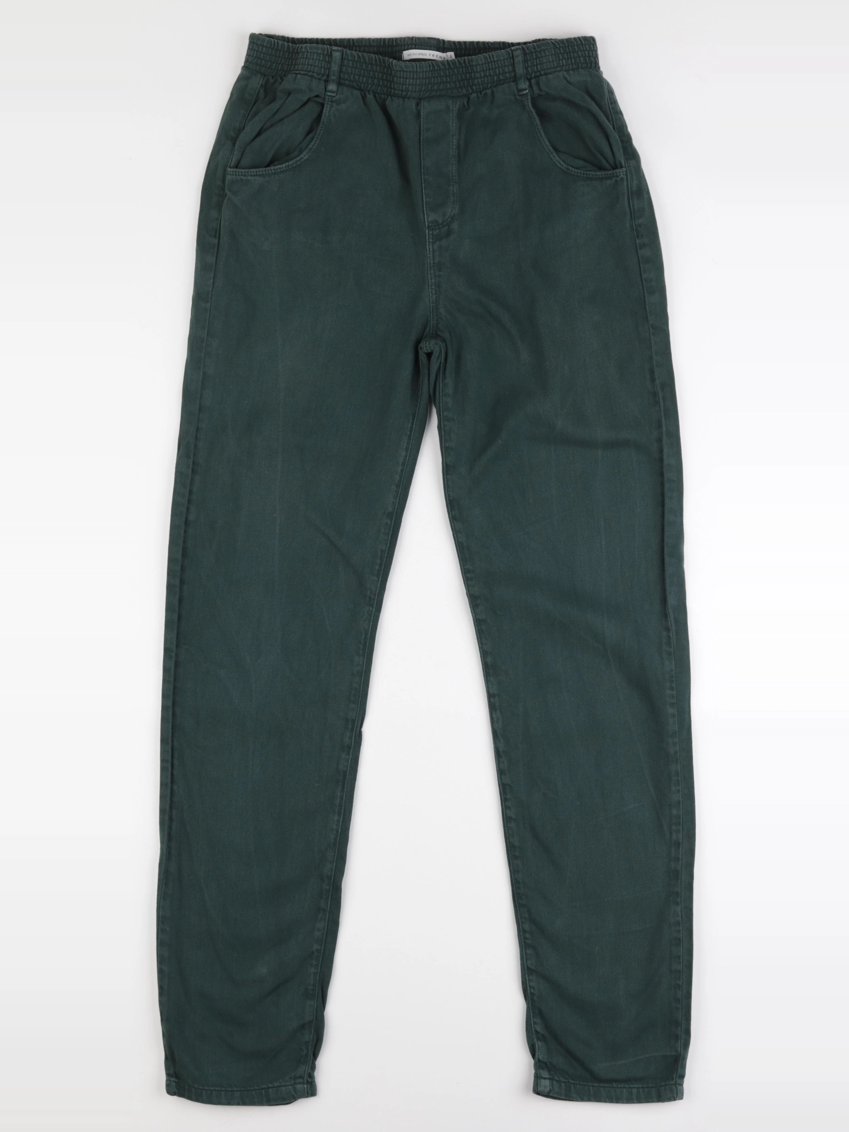 Monoprix - jean vert - 14 ans