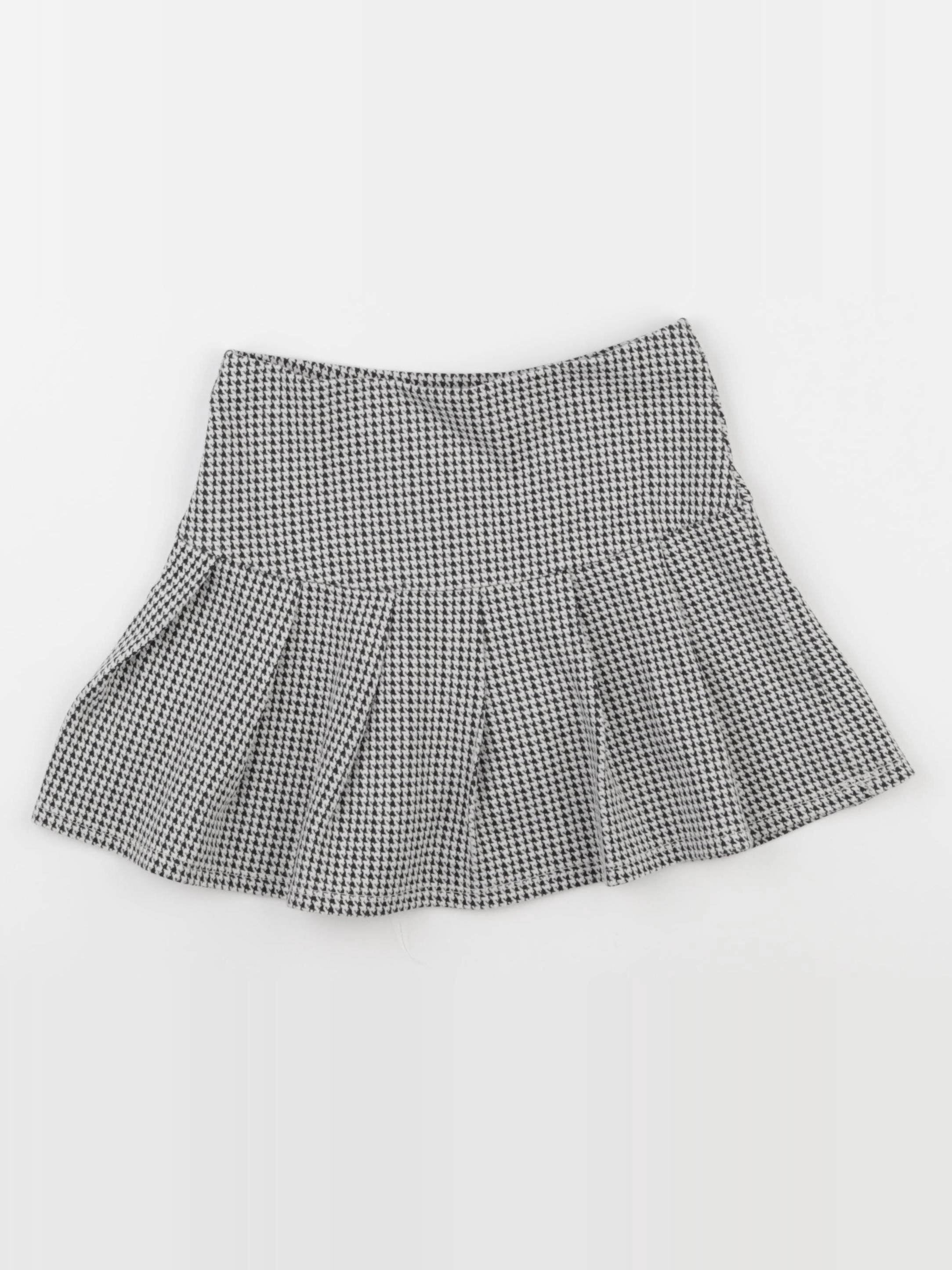 H&M - jupe blanc, noir - 4/6 ans