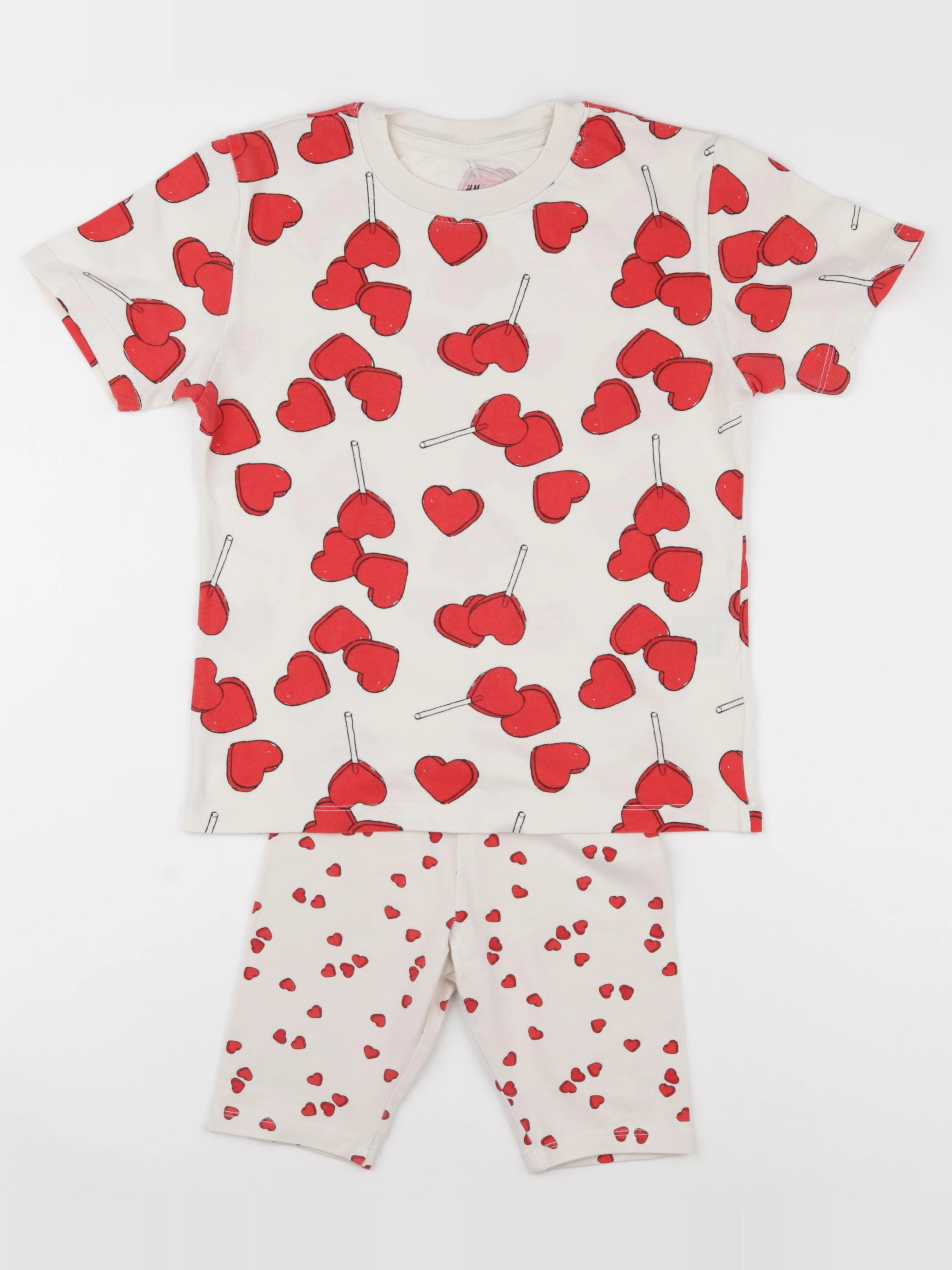 H&M - pyjama coton beige - 6/7 ans