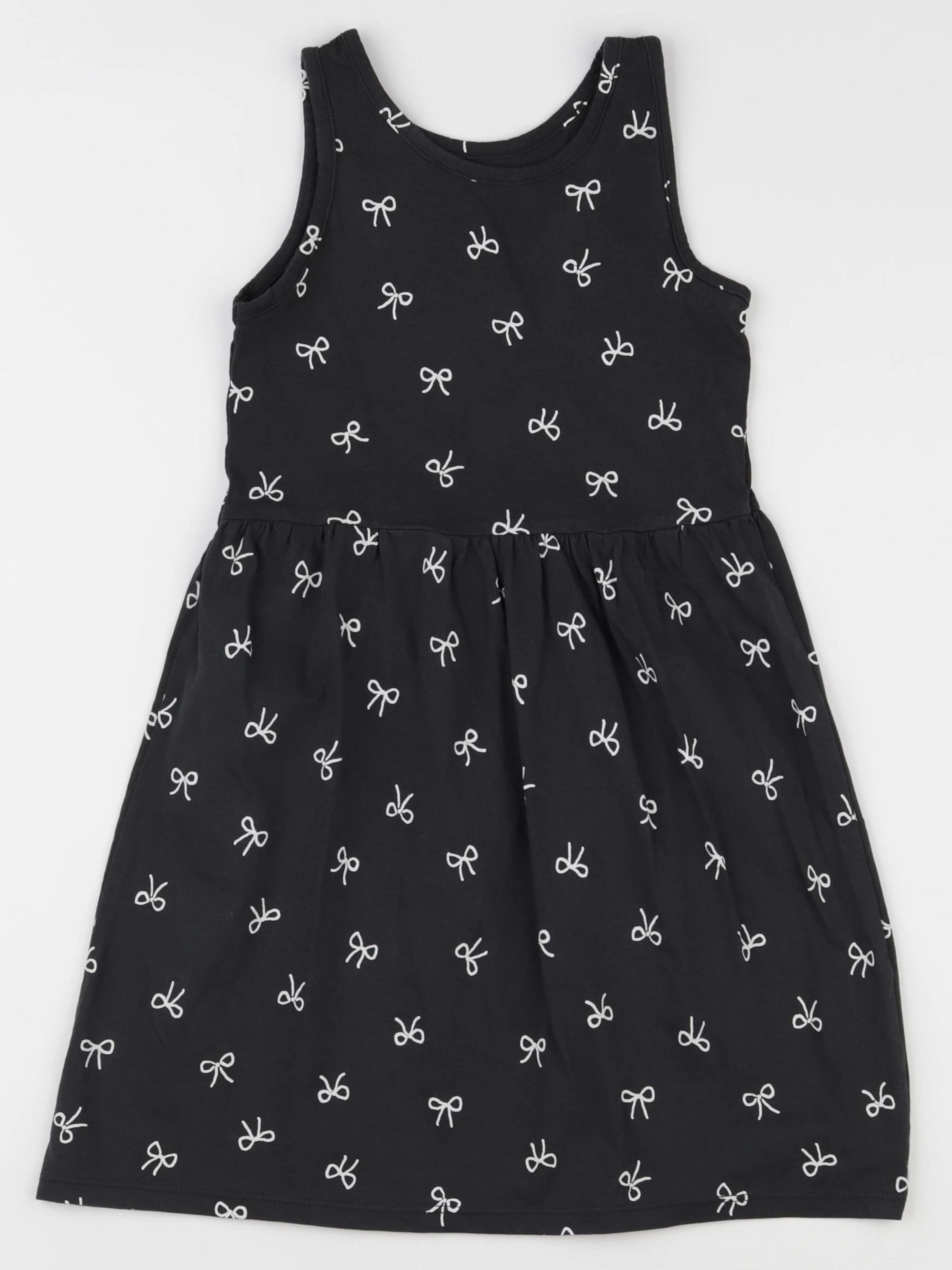 H&M - robe noir - 7/8 ans