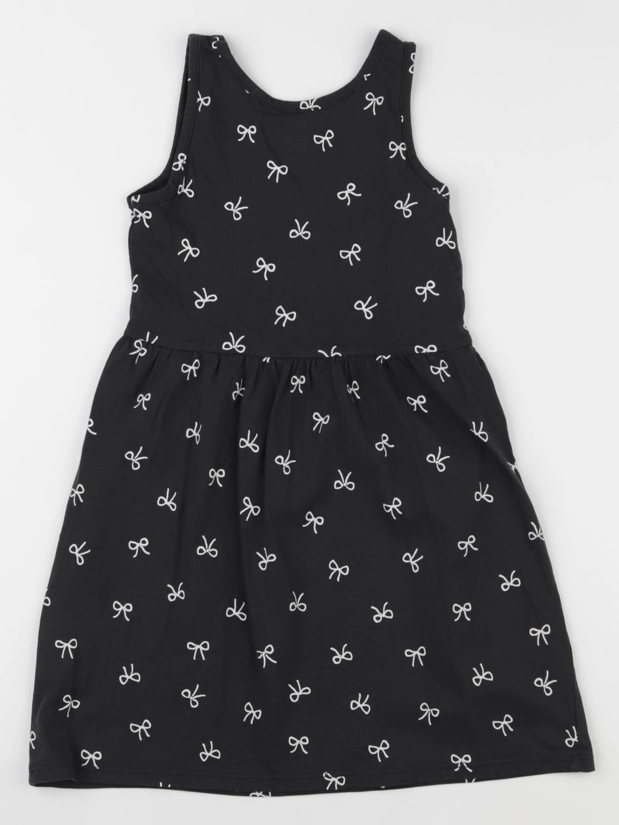 H&M - robe noir - 7/8 ans