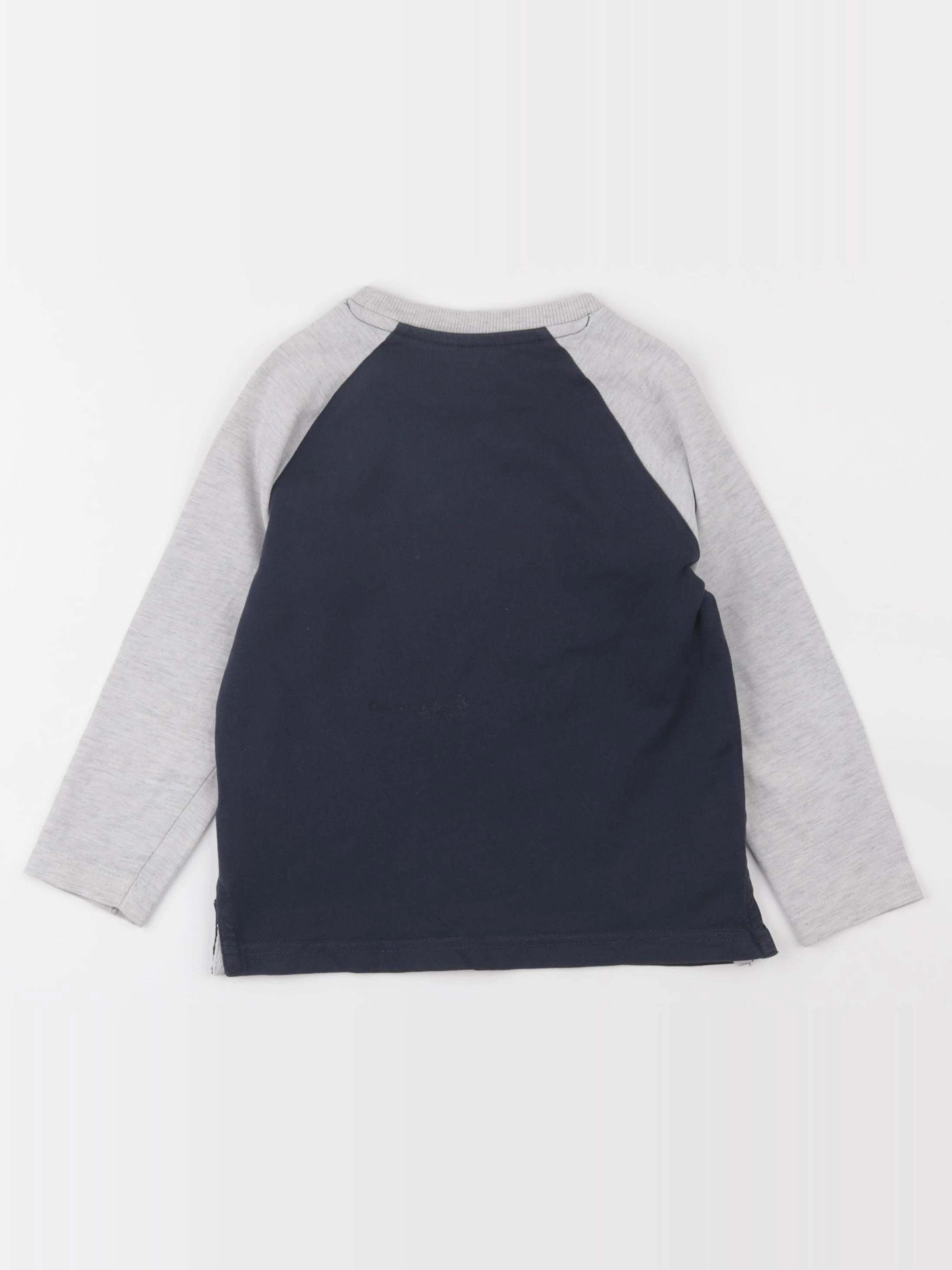 Vertbaudet - tee-shirt gris, bleu - 4 ans