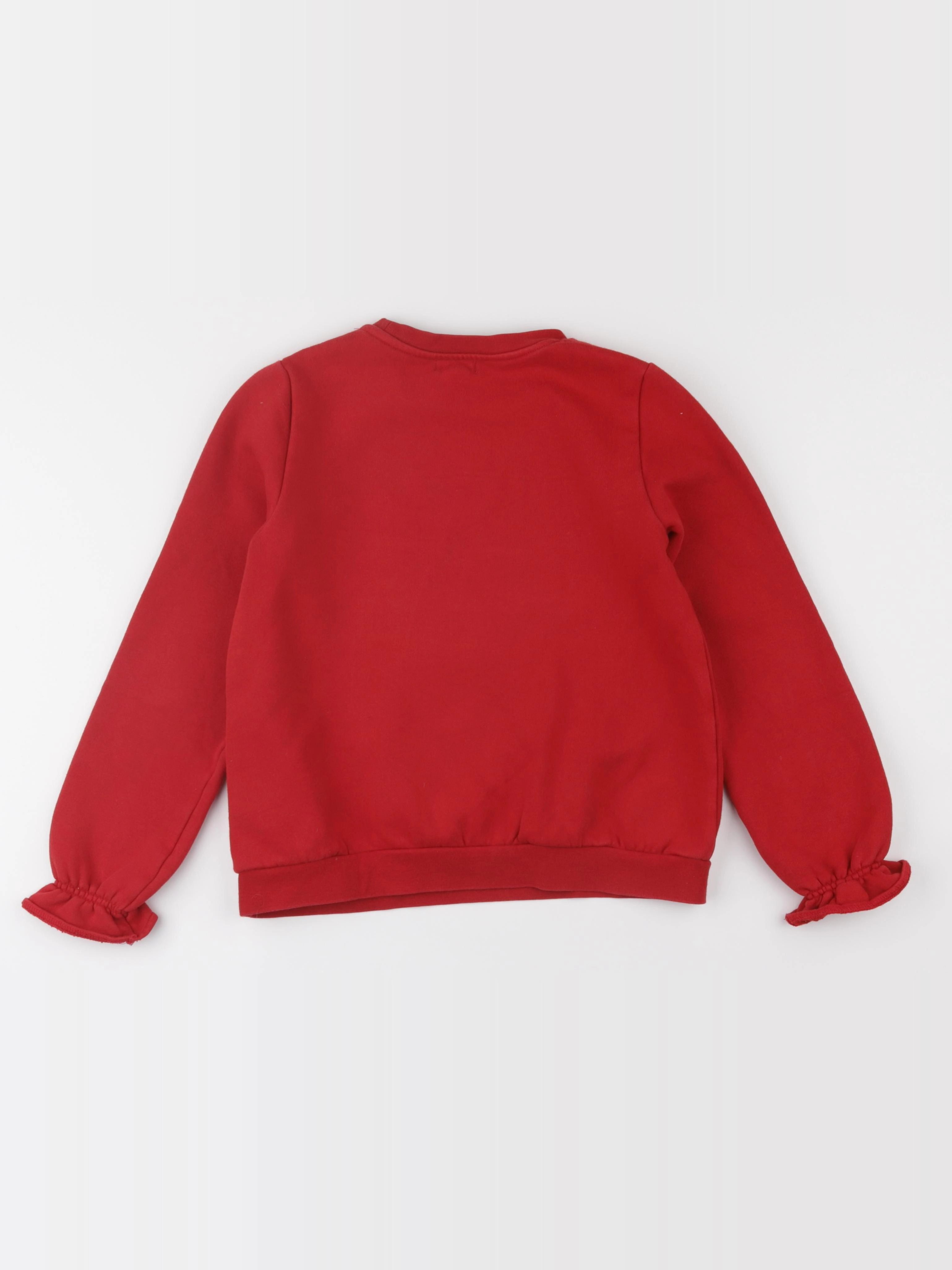 Vertbaudet - sweat rouge - 10 ans