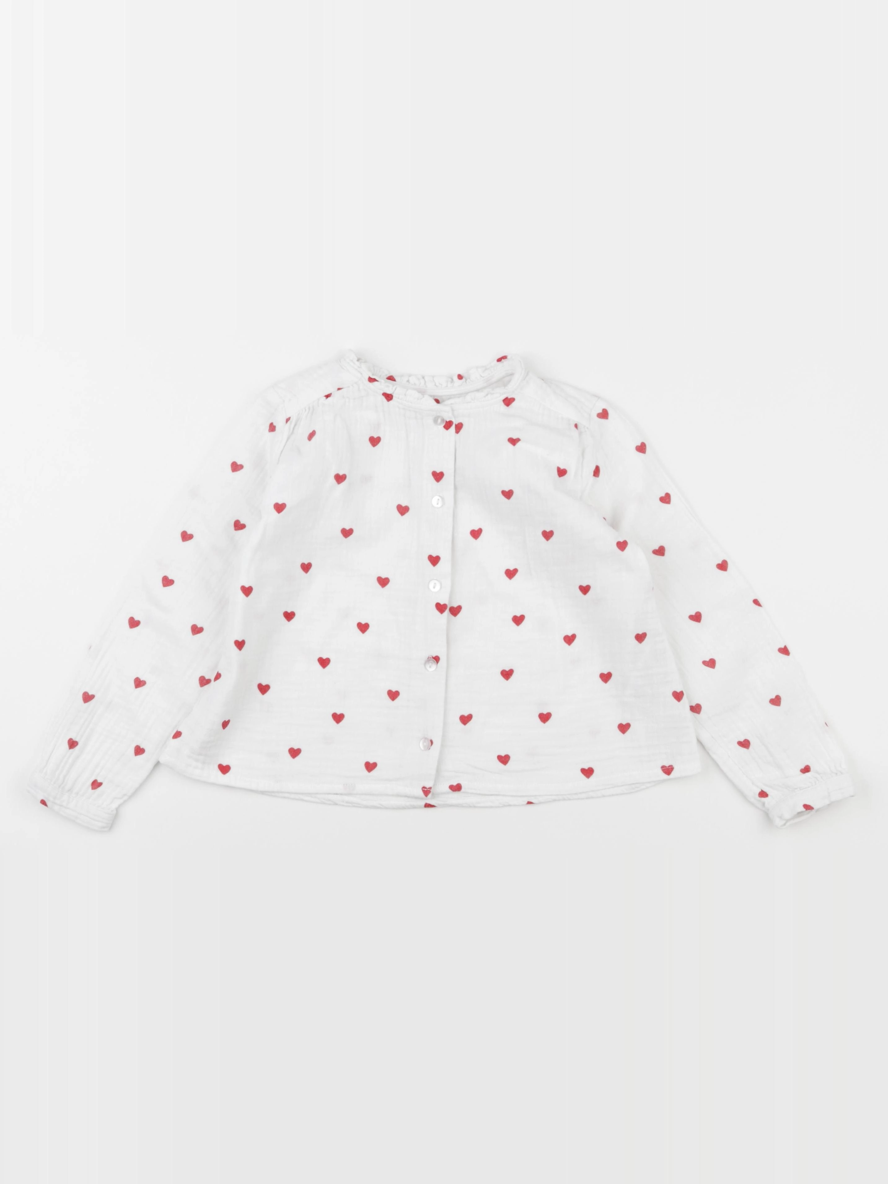 Vertbaudet - blouse rouge - 4 ans