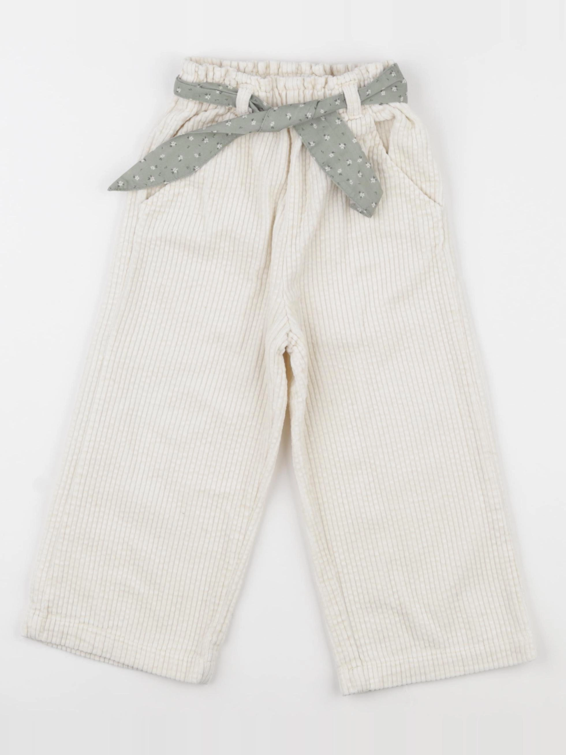 Vertbaudet - pantalon beige - 36 mois