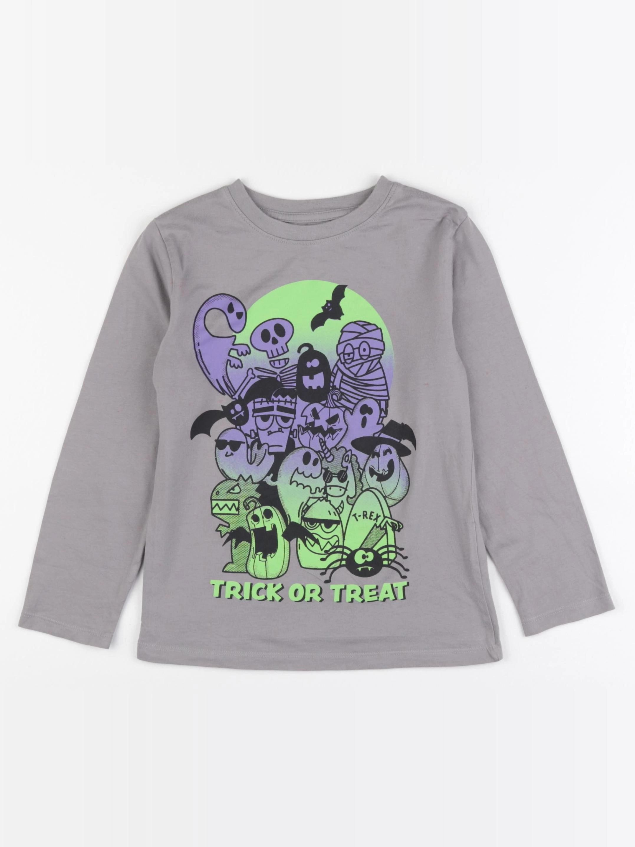 H&M - tee-shirt gris - 4/6 ans