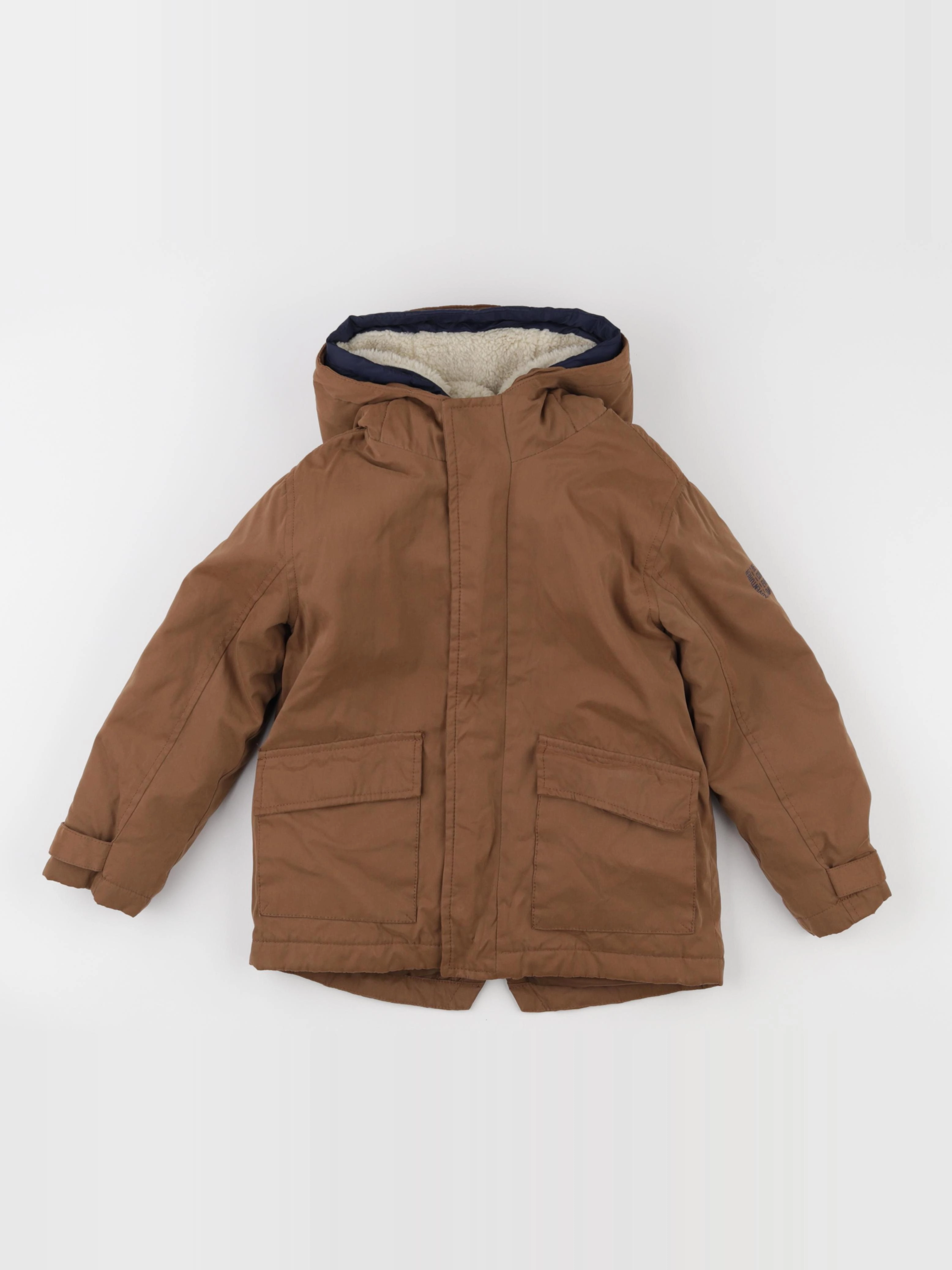 Vertbaudet - manteau doublure amovible marron - 5 ans