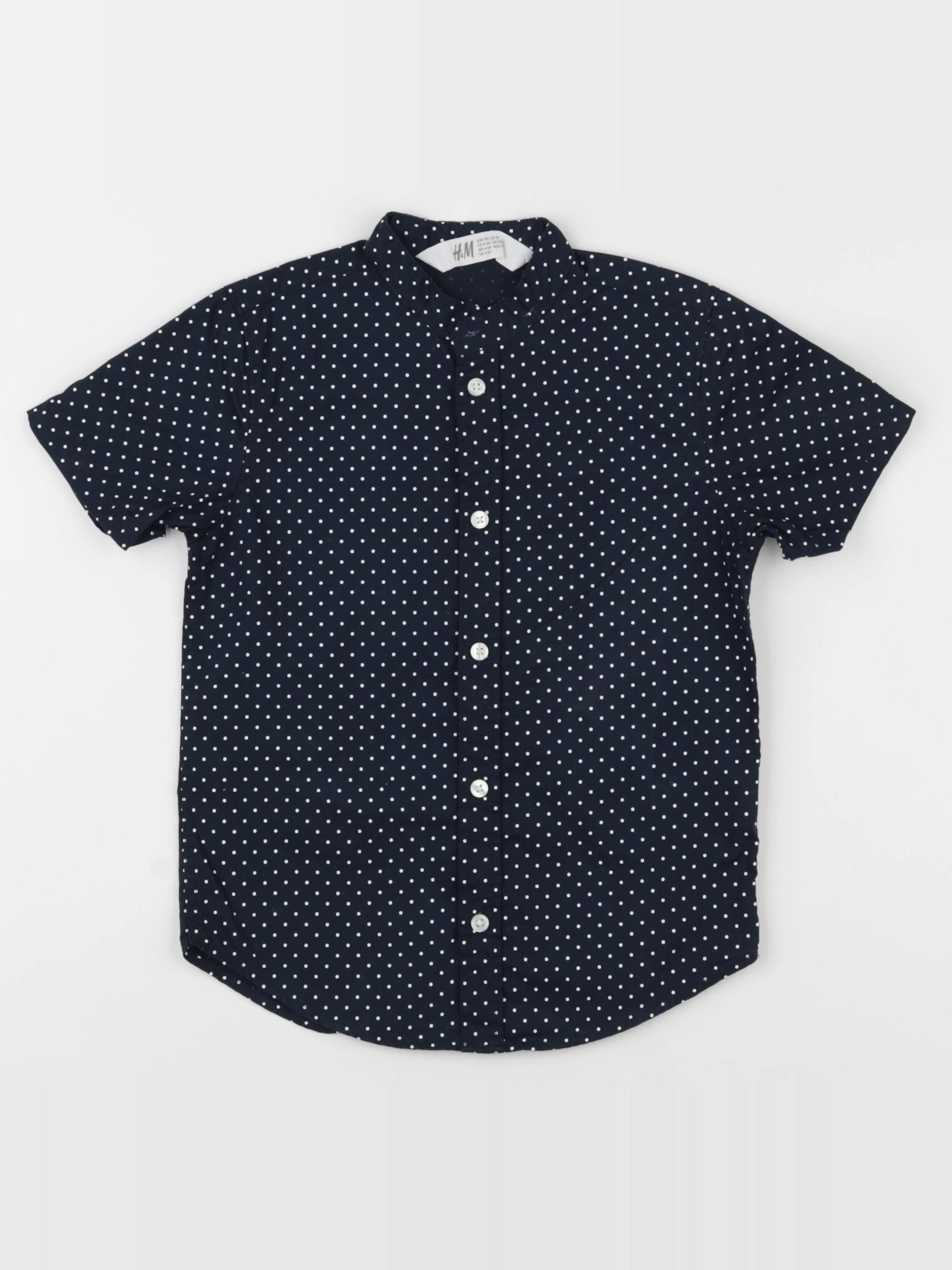 H&M - chemise bleu - 4/5 ans